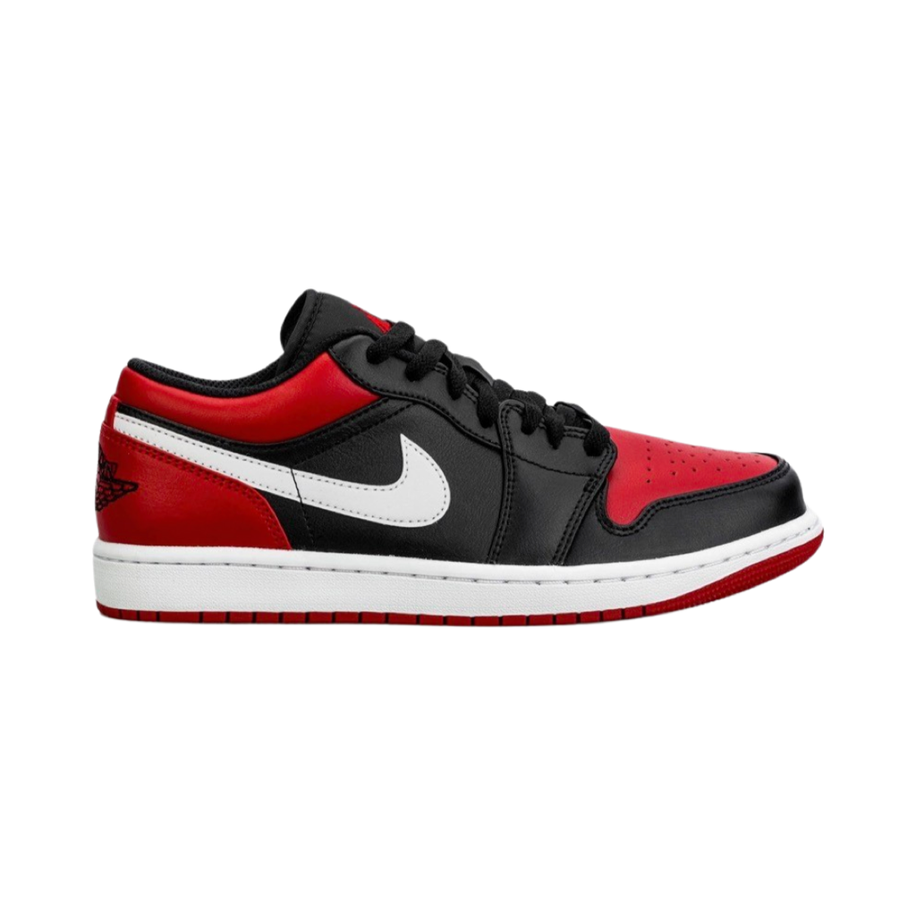Air Jordan 1 Low Alternate Bred Toe Black Gym Red White