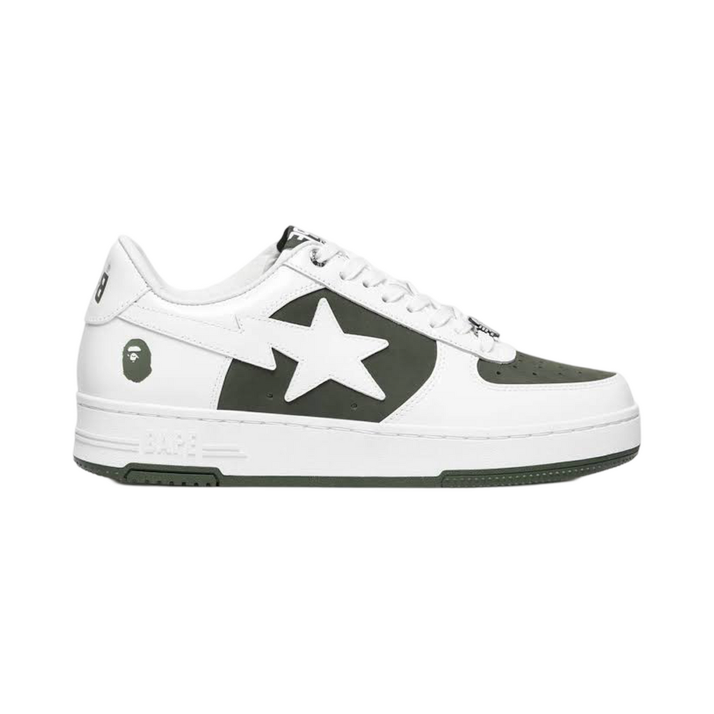 A Bathing Ape Bapesta #6 M2 Low Olive White