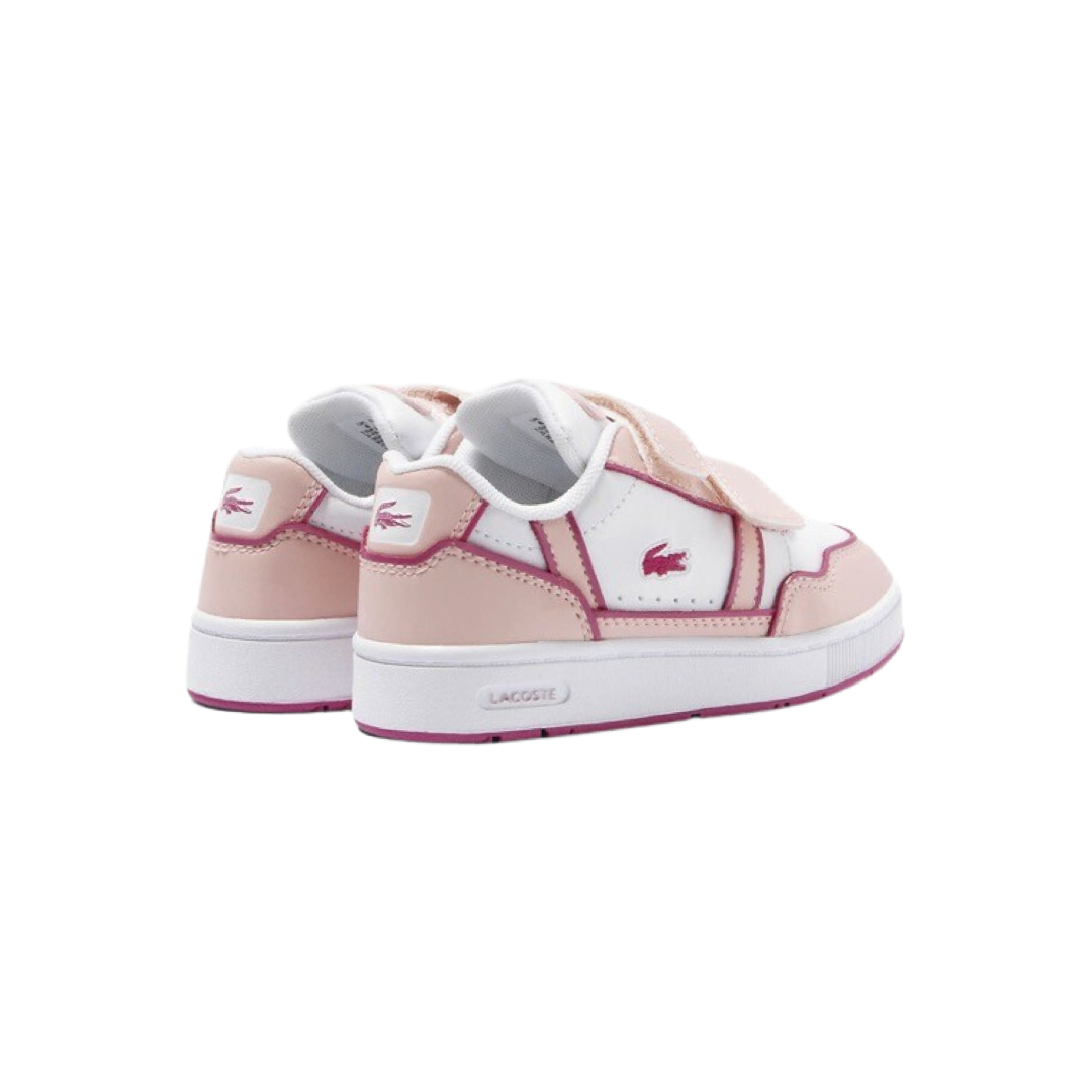 Toddler Lacoste T-Clip 2235 White Pink White