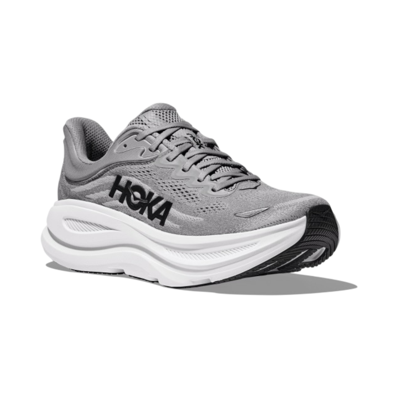 Men's Hoka Bondi 9 2E Width Galactic Grey Stellar Grey