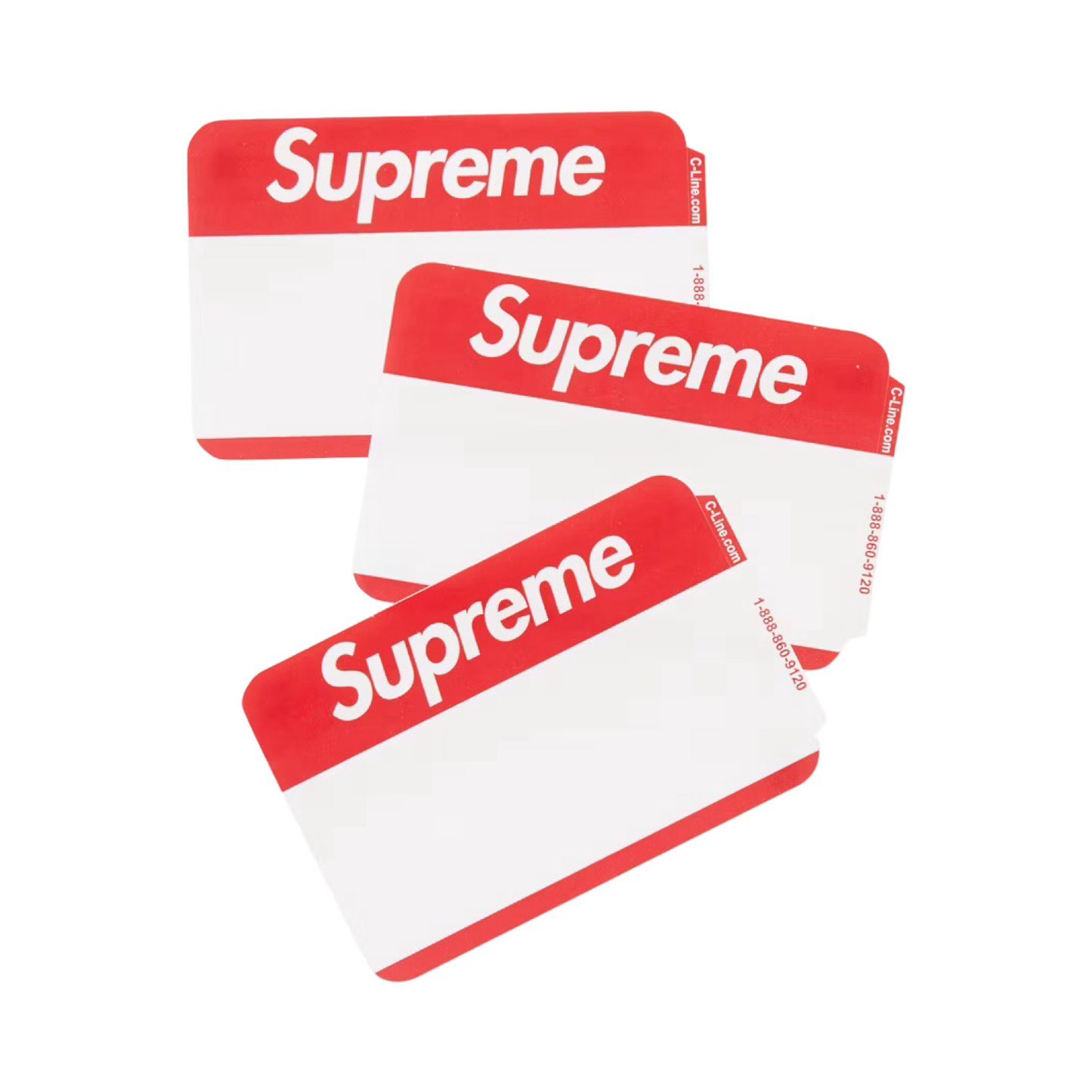 Supreme Name Badge Sticket (Pack of 100)