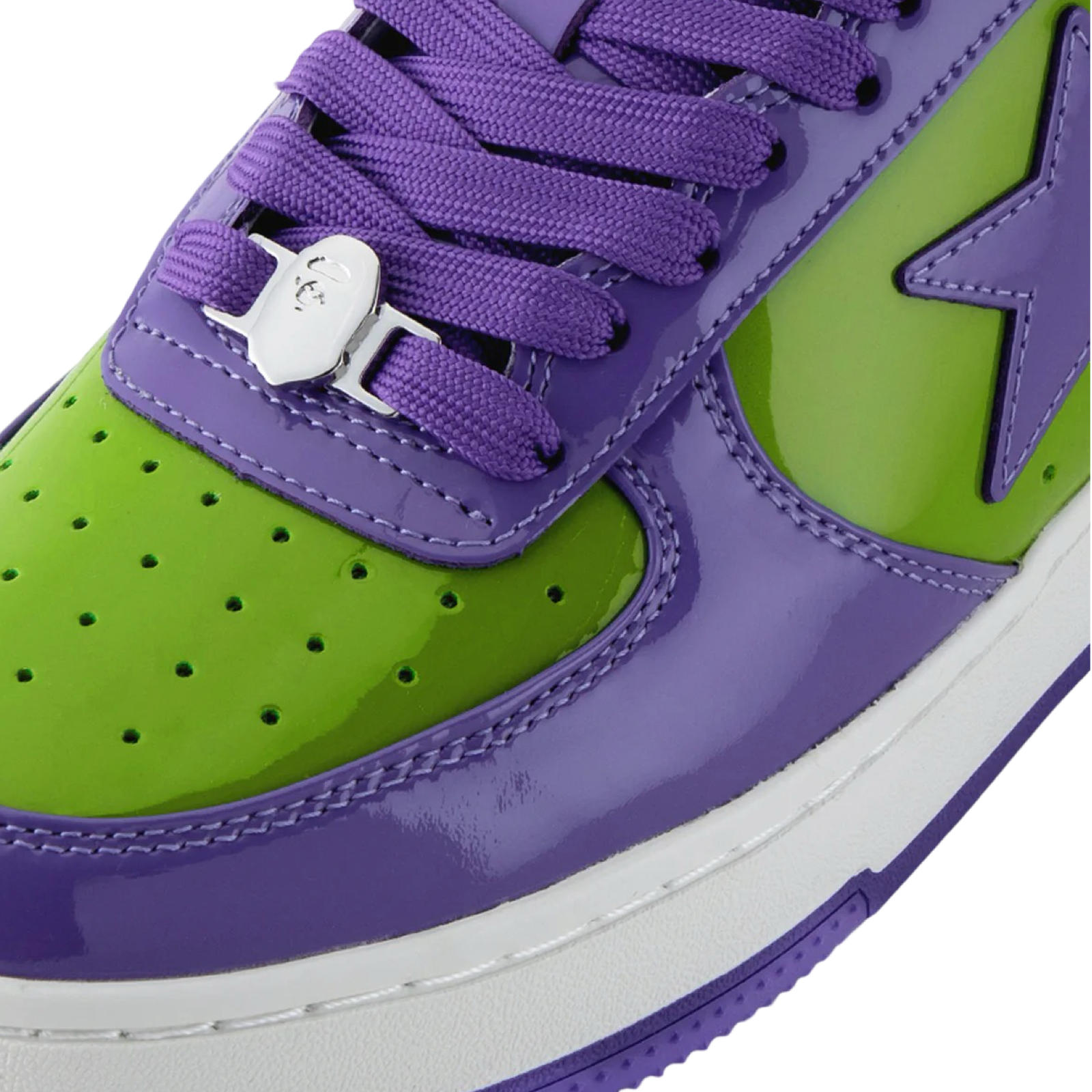 A Bathing Ape Bapesta #1 M1 Purple Green White