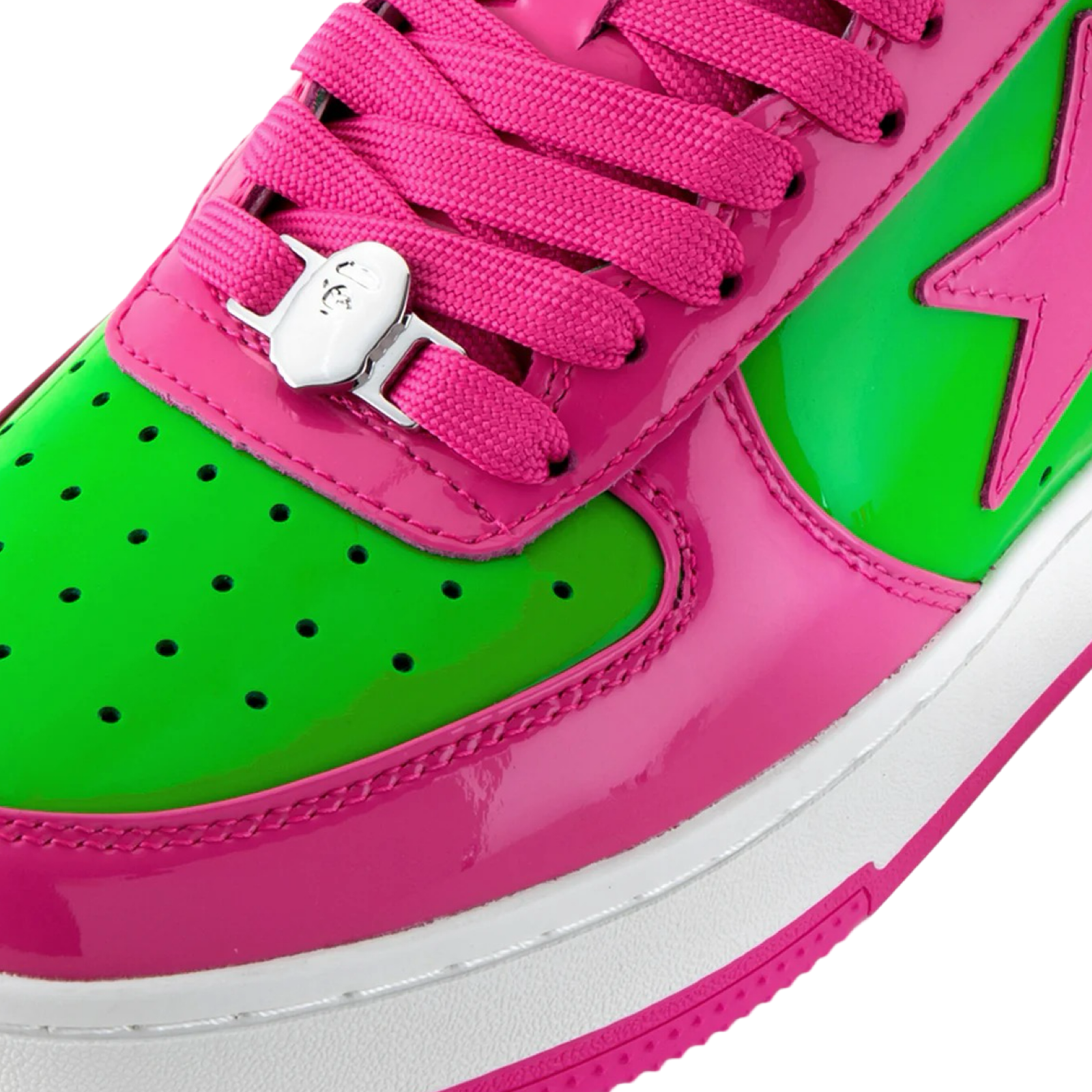 A Bathing Ape Bapesta #1 M1 Pink Green White