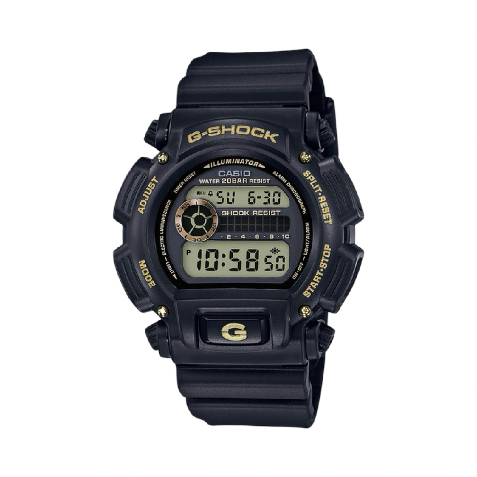 G-Shock Digital Black Gold DW9052GBX1A9