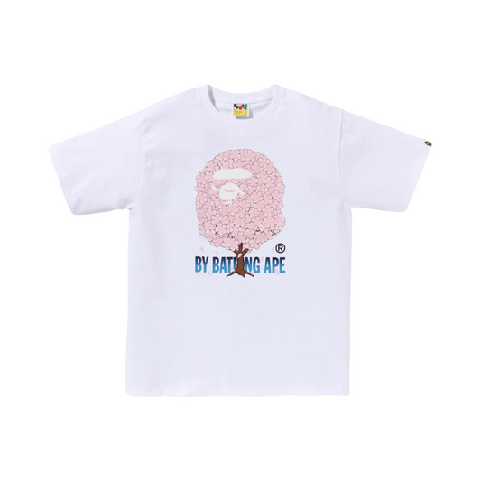 A Bathing Ape Head Sakura Ape #1 Tee White