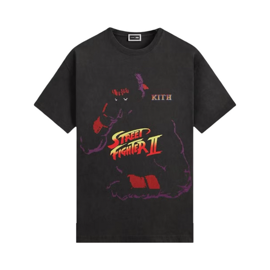 Kith x Capcom Super Street Fighter II Ryu Needle Point Vintage Tee Black