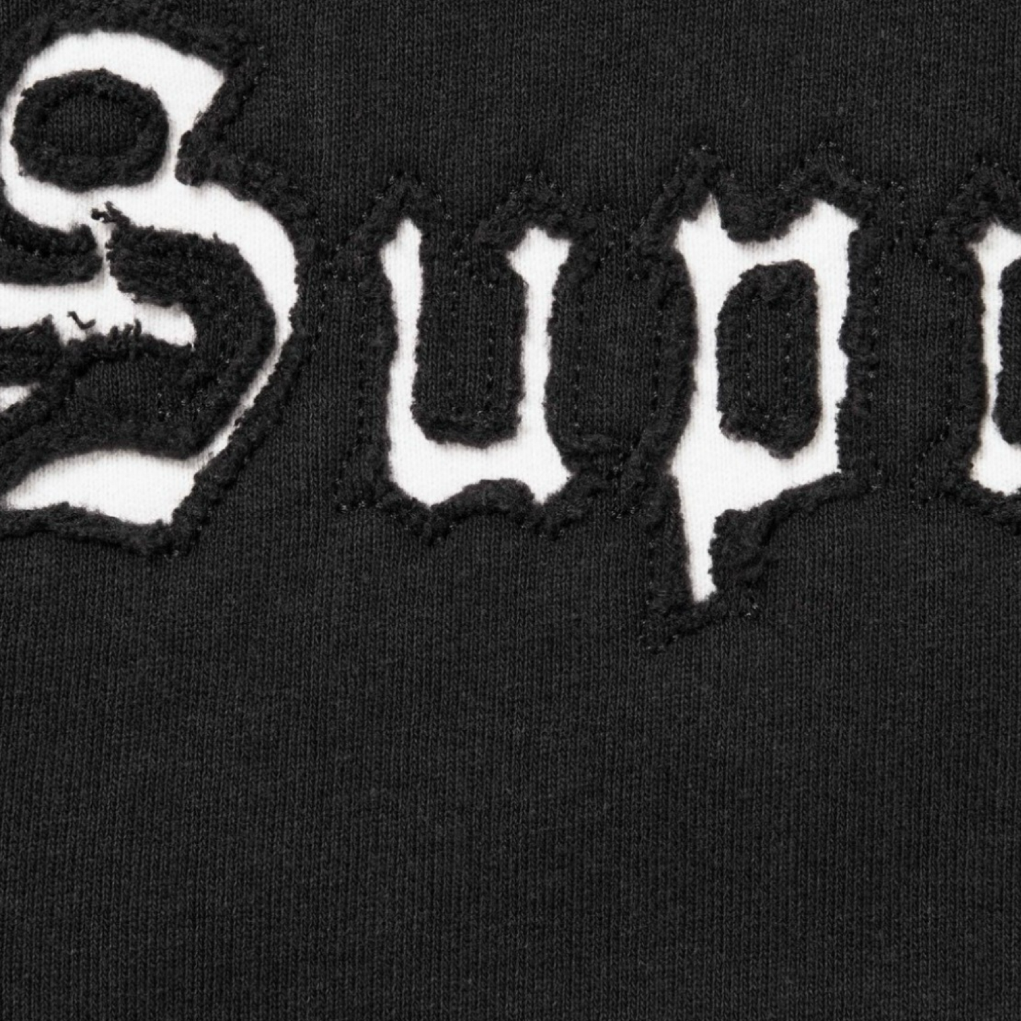Supreme Contrast Cutout Hoodie Sweatshirt SS25 Black