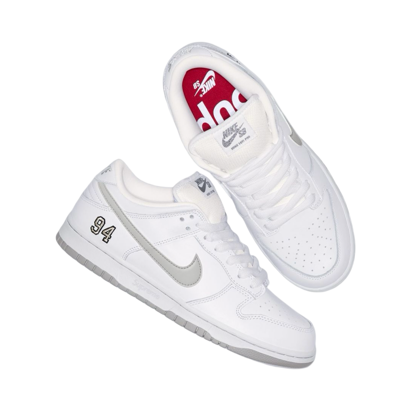 Supreme x Nike SB Dunk Low Pro QS Racer Blue Metallic Silver