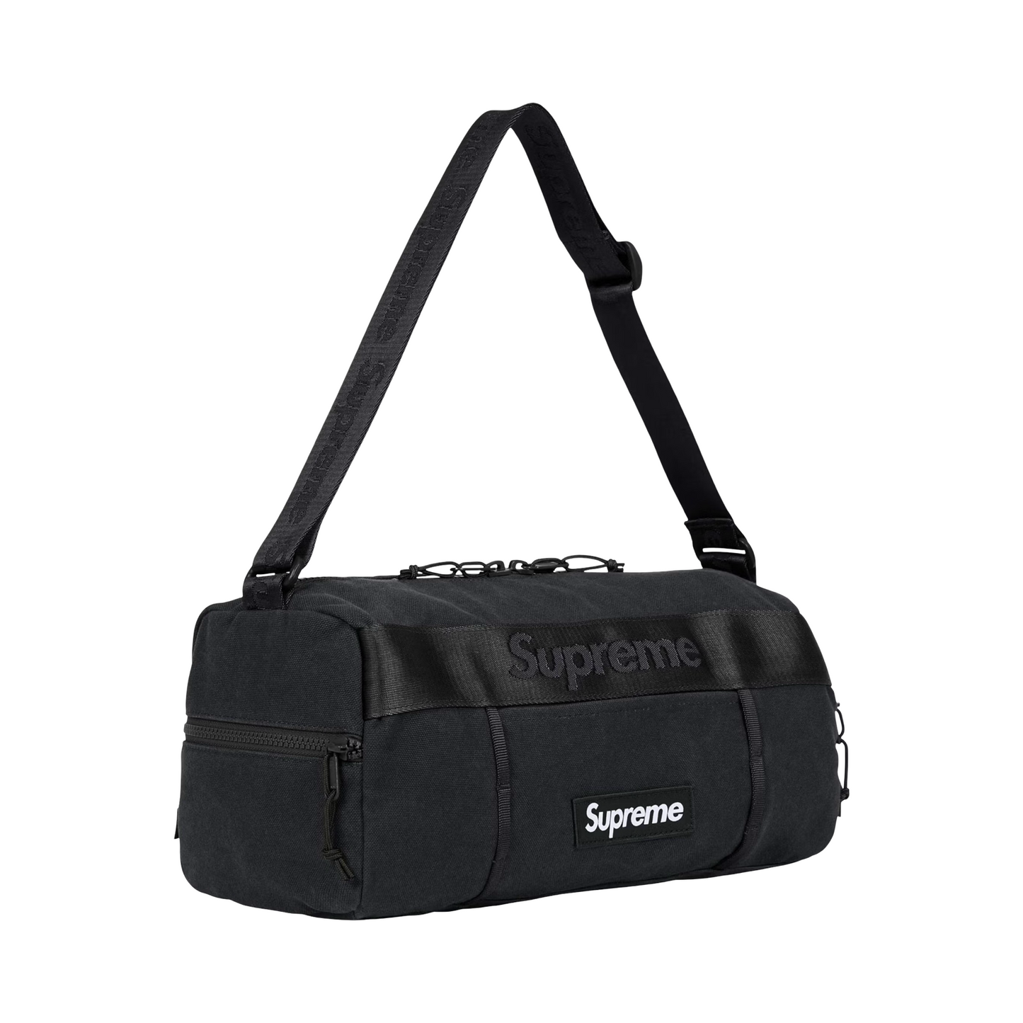 Supreme Black Mini Duffle SS25 Black White