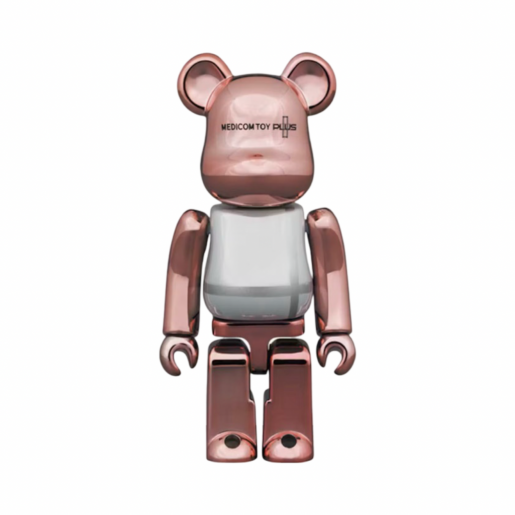 Bearbrick Medicom Toy Plus 400% & 100% Pink Gold Chrome