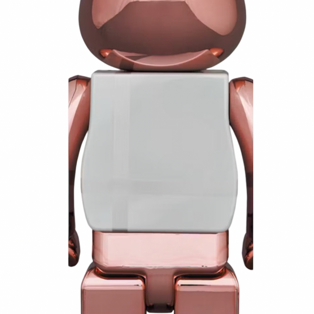 Bearbrick Medicom Toy Plus 400% & 100% Pink Gold Chrome