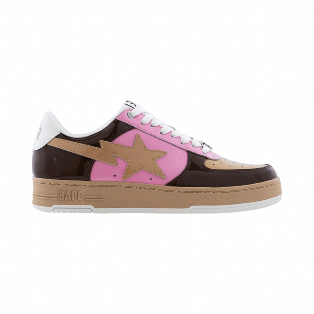 A Bathing Ape Bapesta #6 M1 Brown Pink