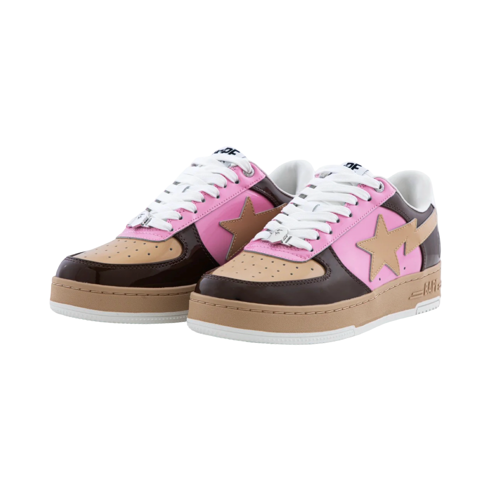A Bathing Ape Bapesta #6 M1 Brown Pink