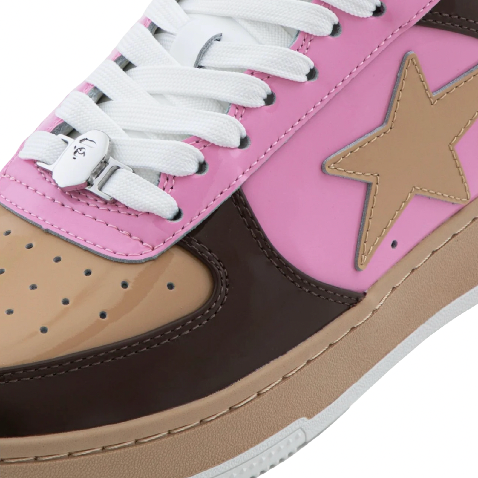 A Bathing Ape Bapesta #6 M1 Brown Pink