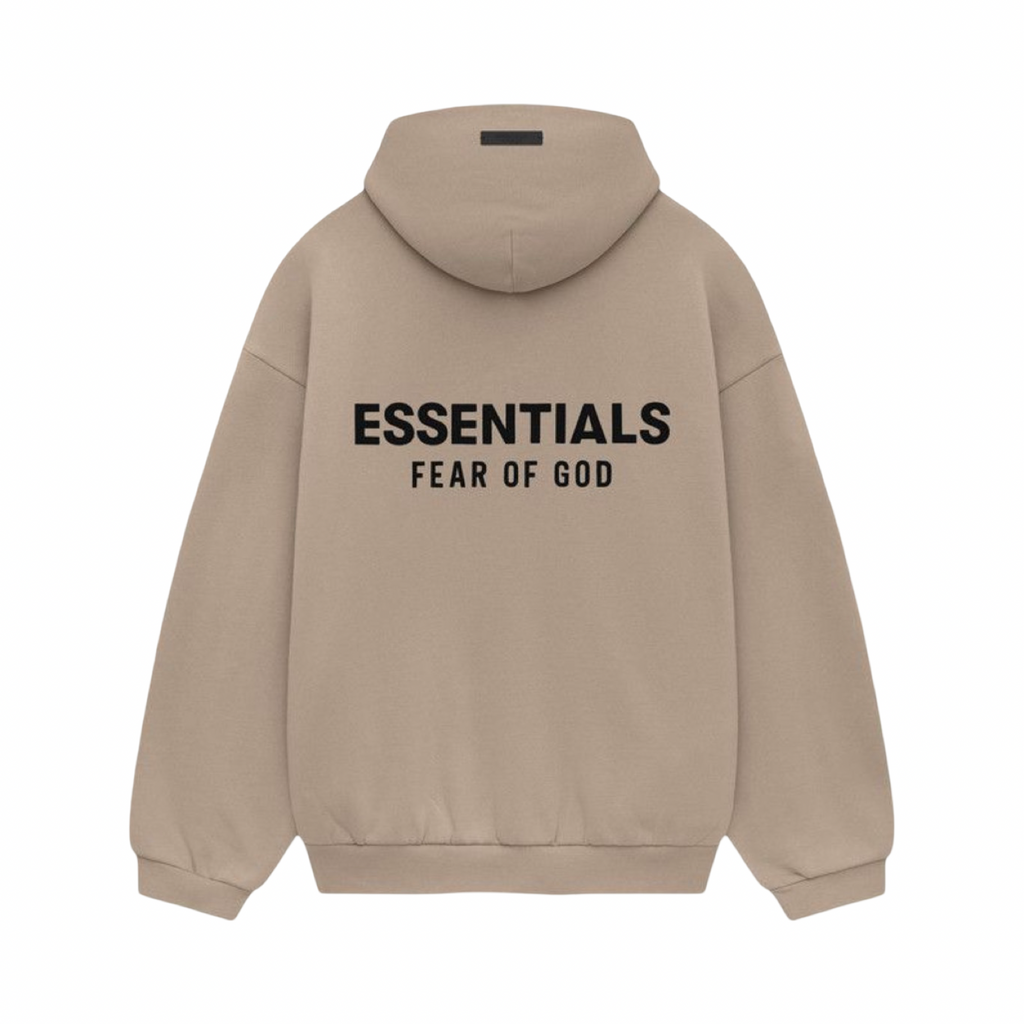 Fear Of God Essentials Graphic Pullover Hoodie Desert Sand SS25