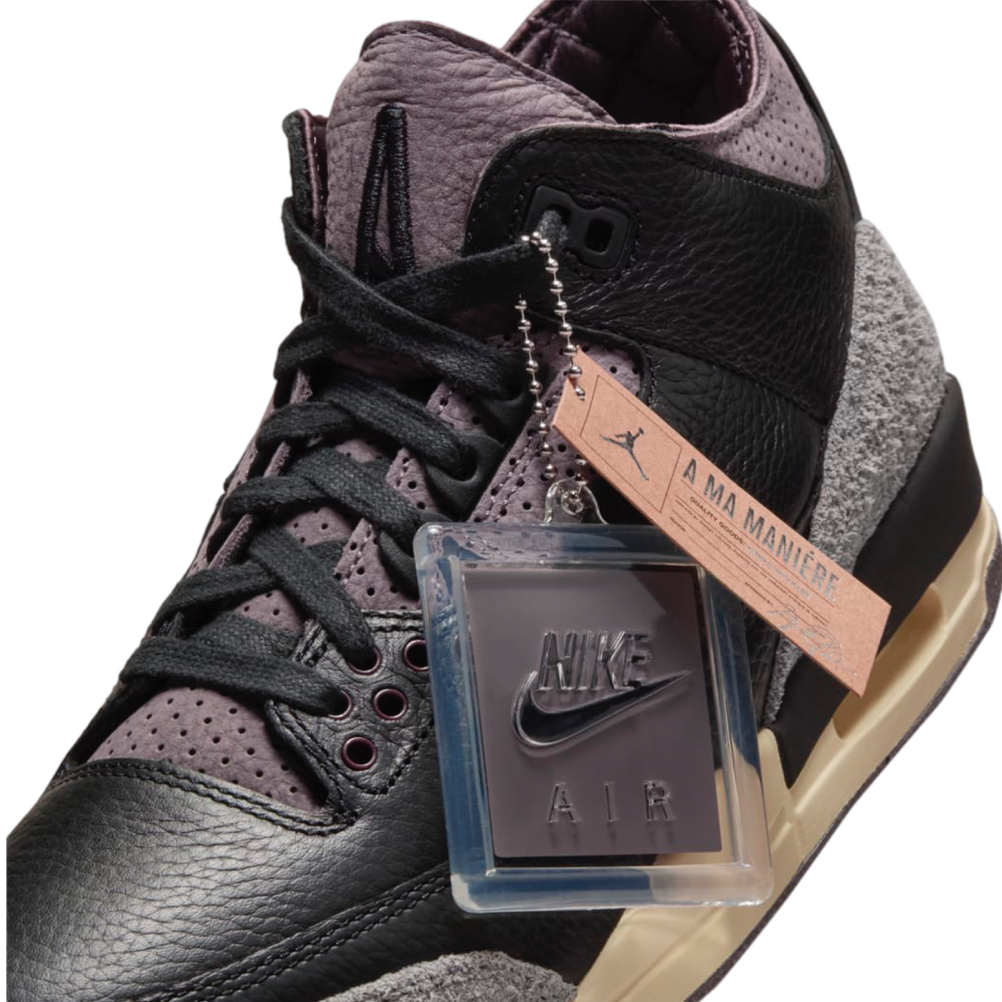 Women's Air Jordan 3 A Ma Maniere Black Flat Pewter