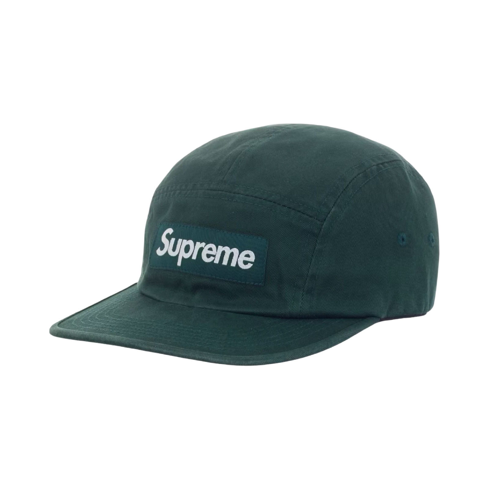 Supreme FW23 Washed Chino Twill Camp Cap Pine Green