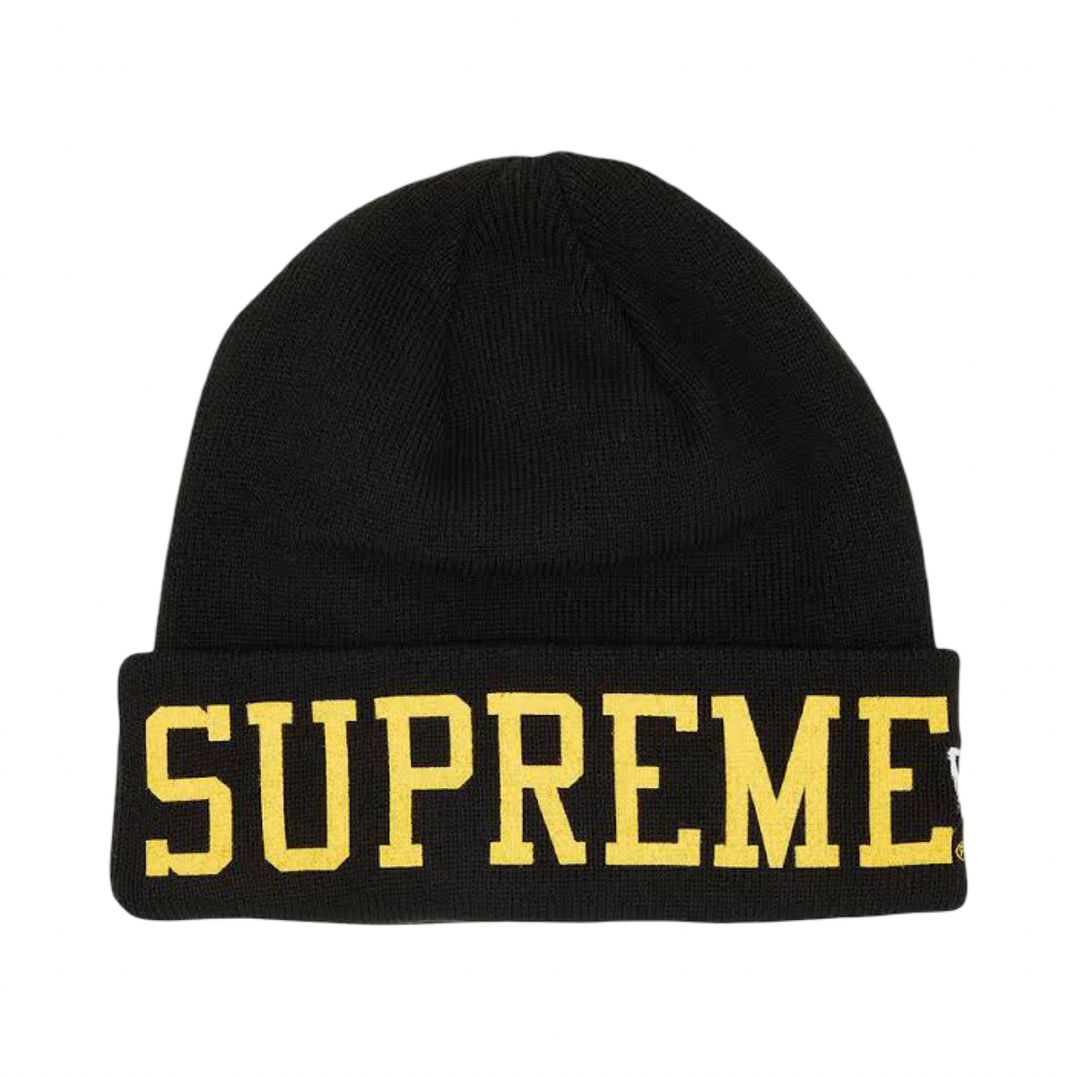 Supreme x New Era Varsity Printed Beanie Black FW23