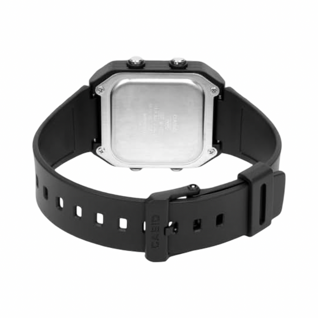 Casio W221H-1B Black Resin Band Digital Watch