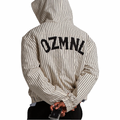 OZMNL Dugouts Pinstripe Clasp Buckle Jacket