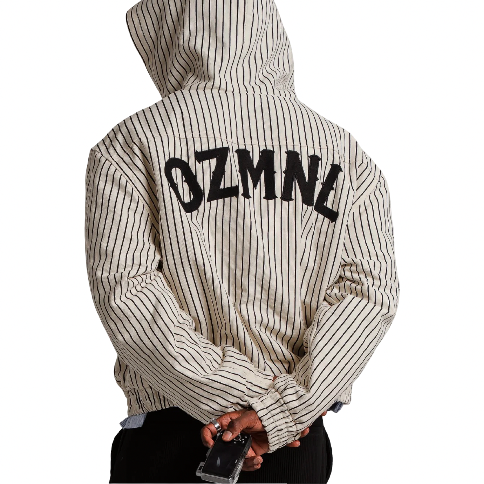 OZMNL Dugouts Pinstripe Clasp Buckle Jacket