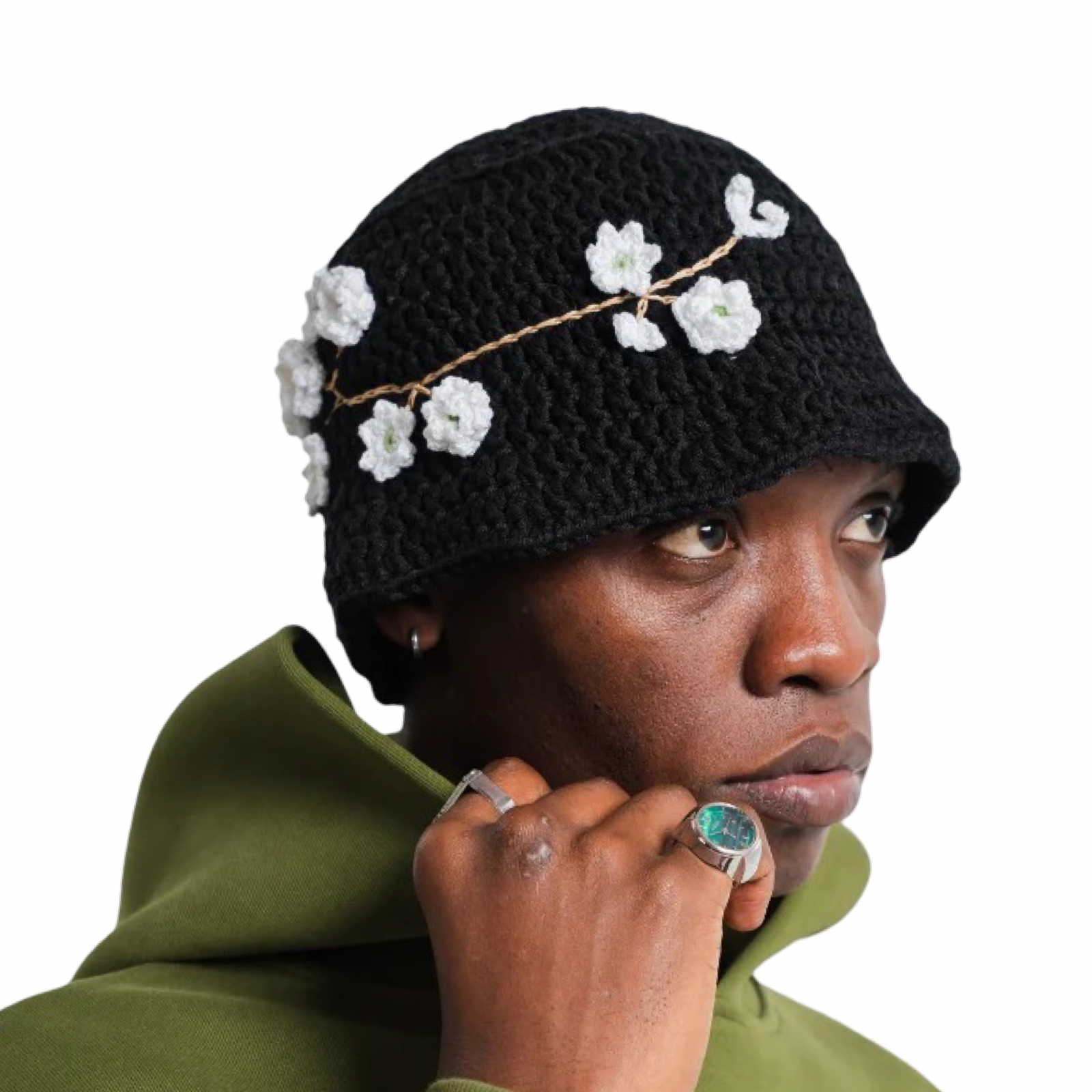 OZMNL Sampaguita Crochet Bucket Hat