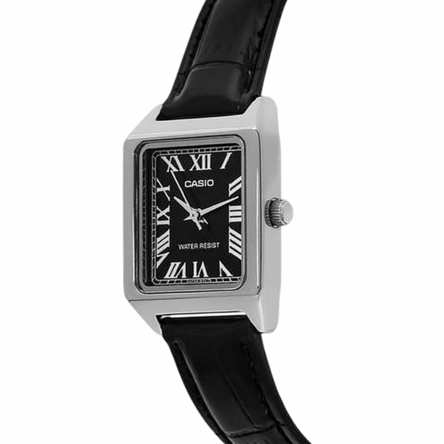 Casio Ladies Classic LTPV007L-7B1  Analogue Watch Silver Black Black Leather Band