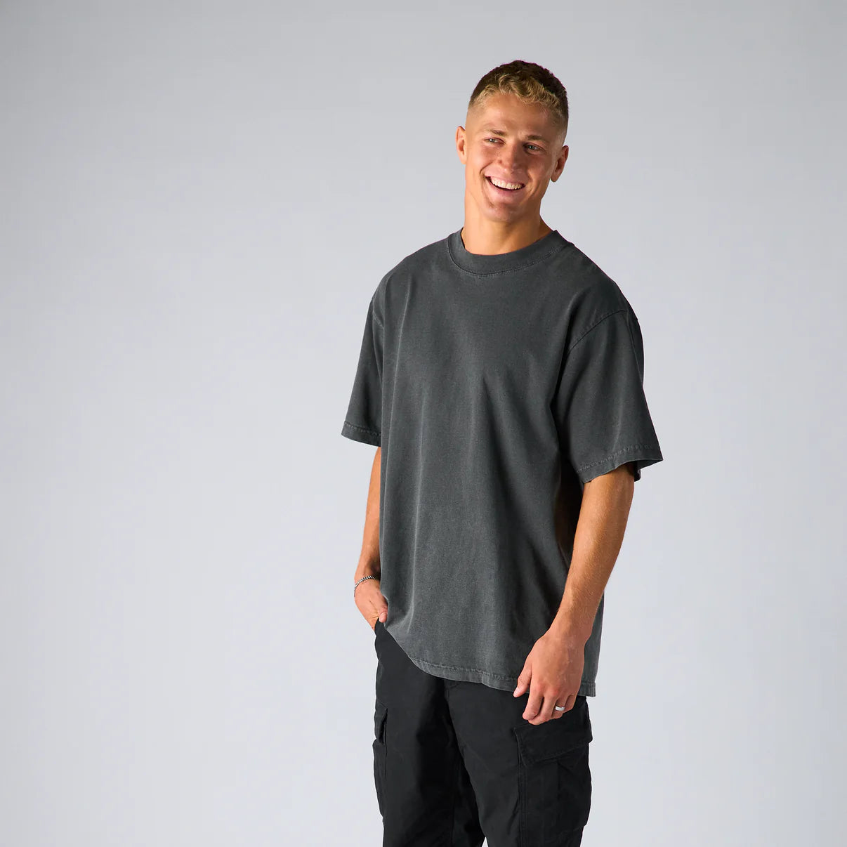 Shaka Wear Max Heavyweight Garment Dye Iron Grey