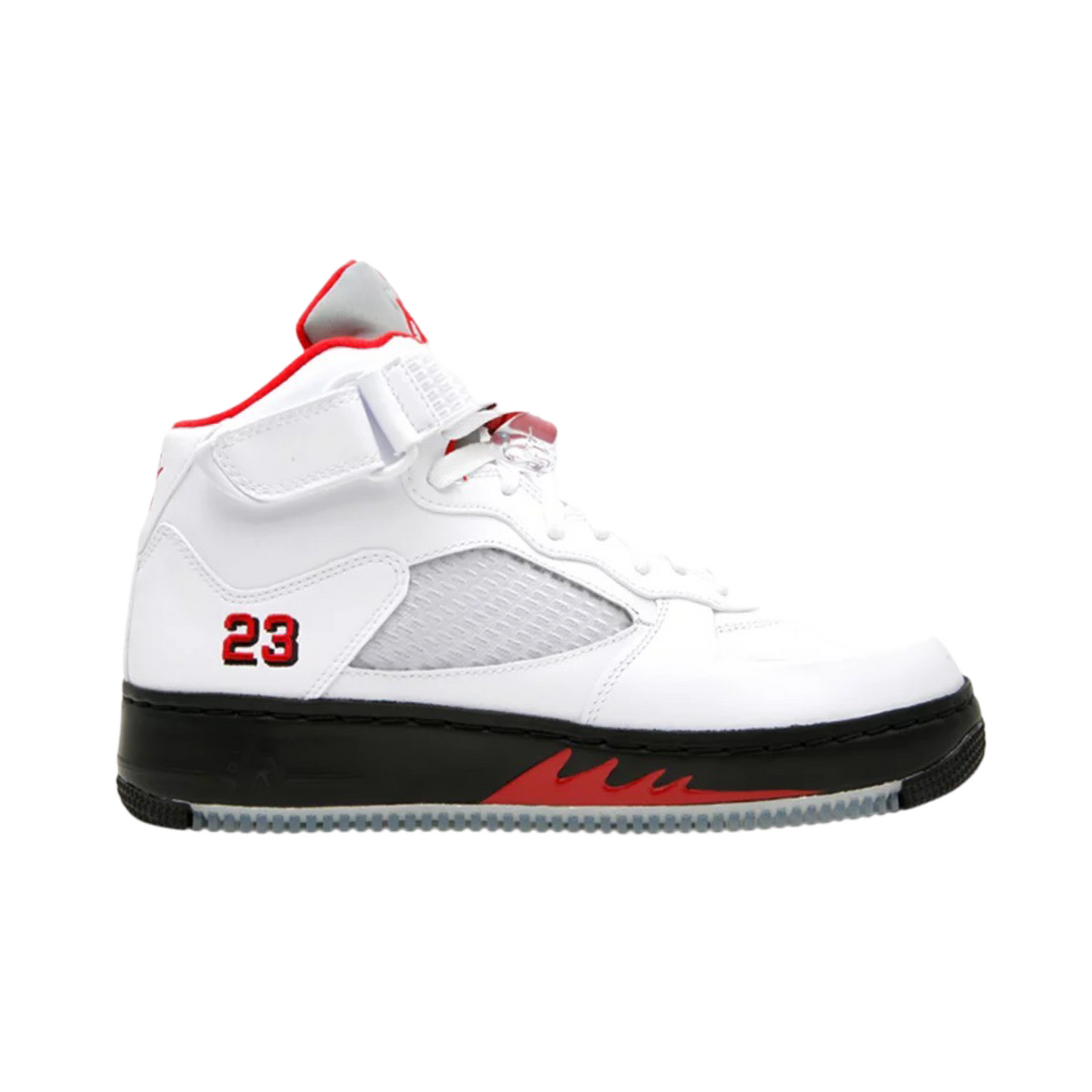 Air Jordan Force 5 Fusion AJF5 White Varsity Red Black 2008