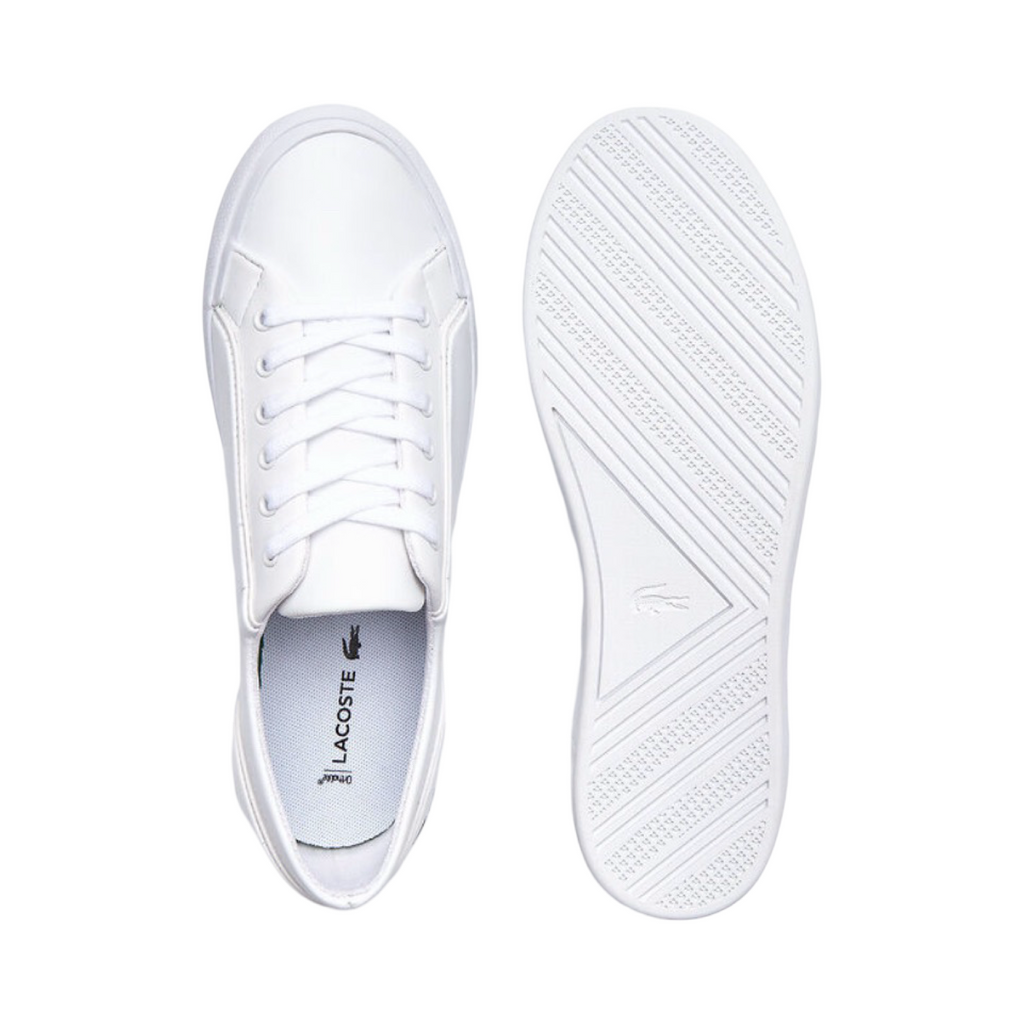 Women's Lancelle White Green by Lacoste