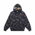 Aape Full Zip Black Camo Hoodie