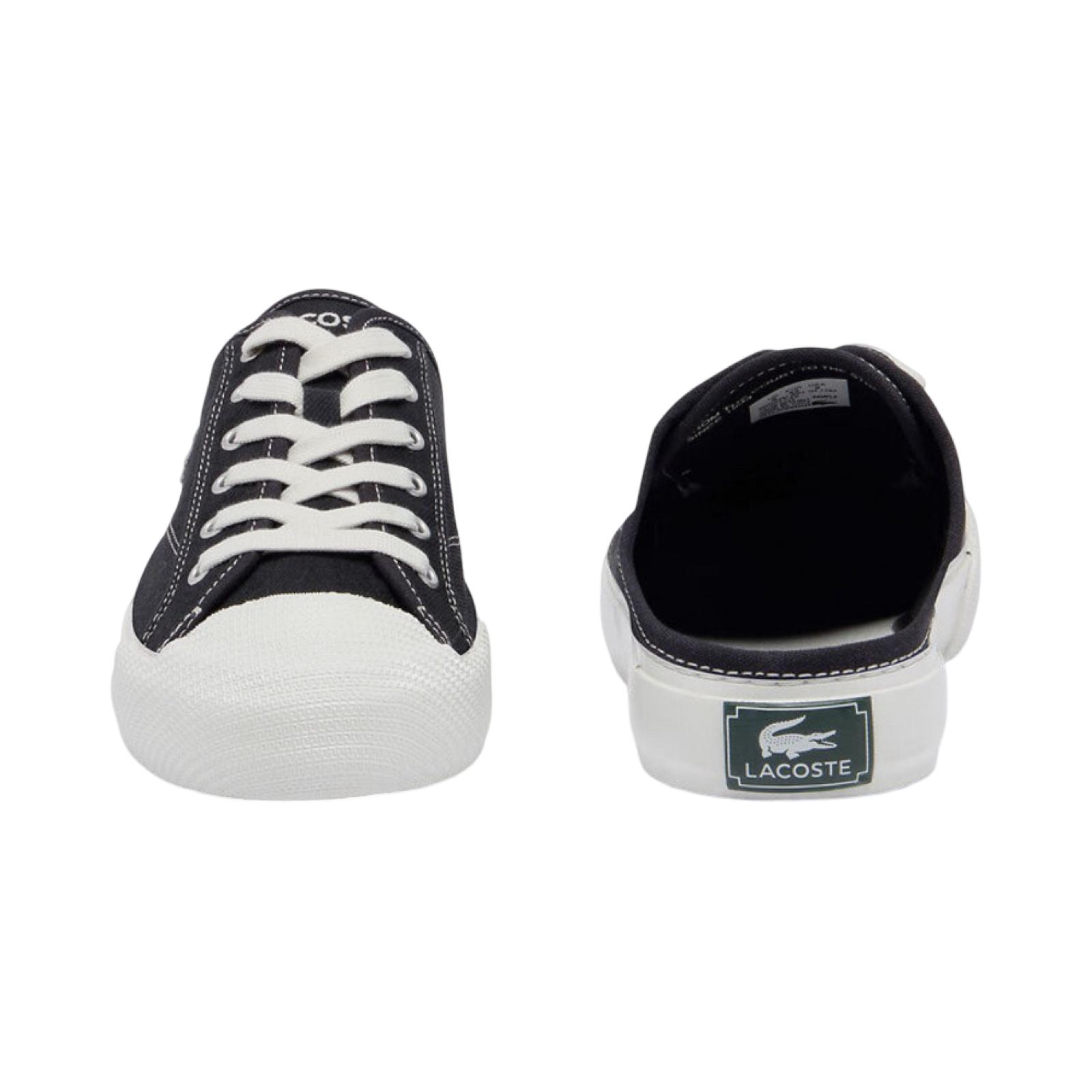 Lacoste Women’s Backcourt Mule 124 Black Off White