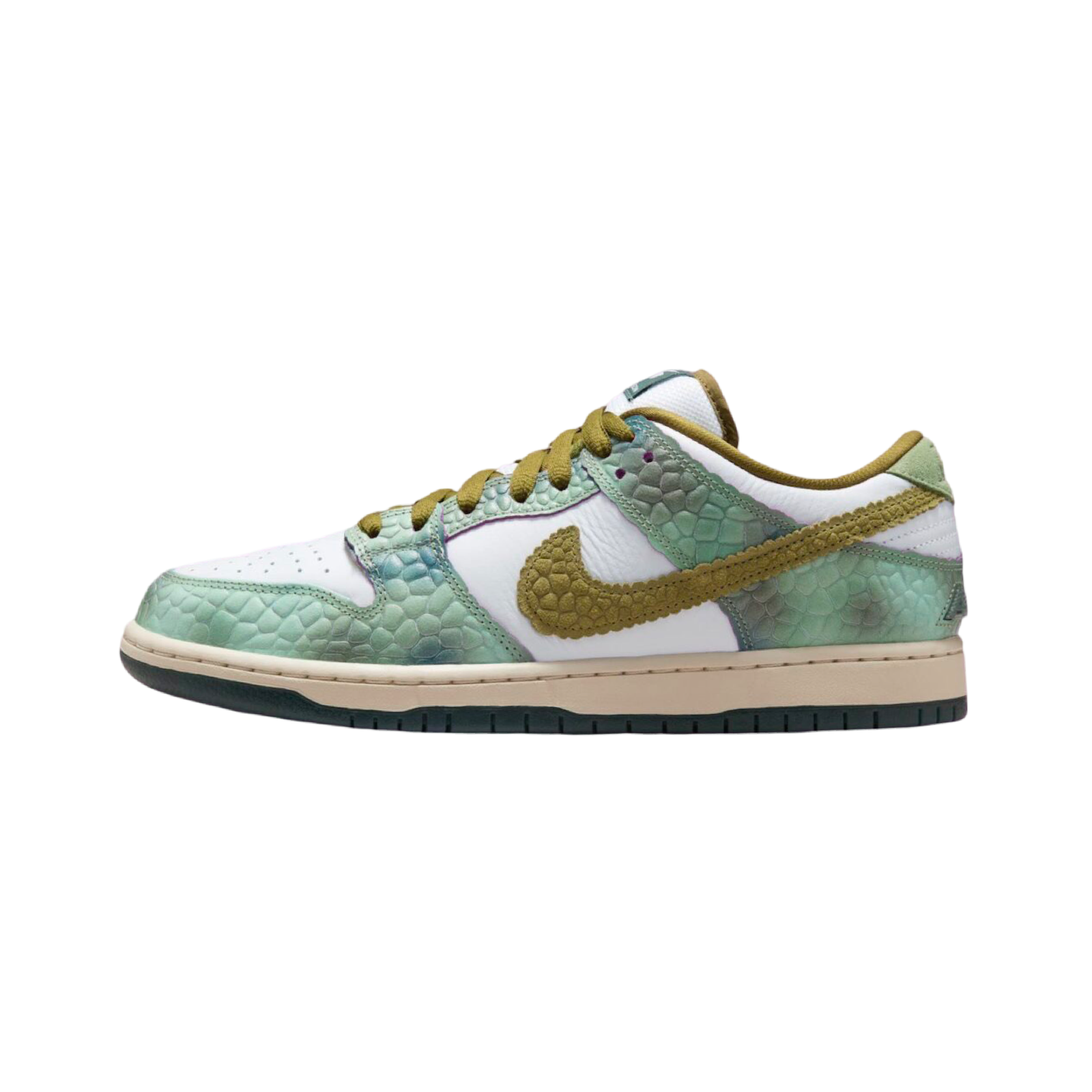 Nike SB Dunk Low Pro QS Oil Green Desert Moss White