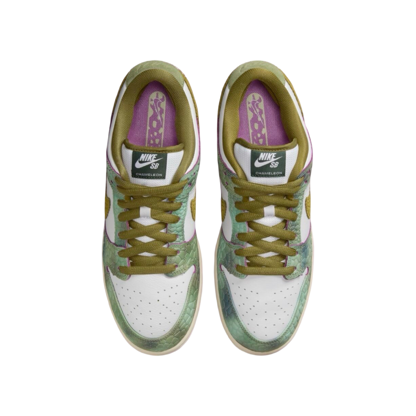 SB Dunk Low Pro QS Oil Green Desert Moss White