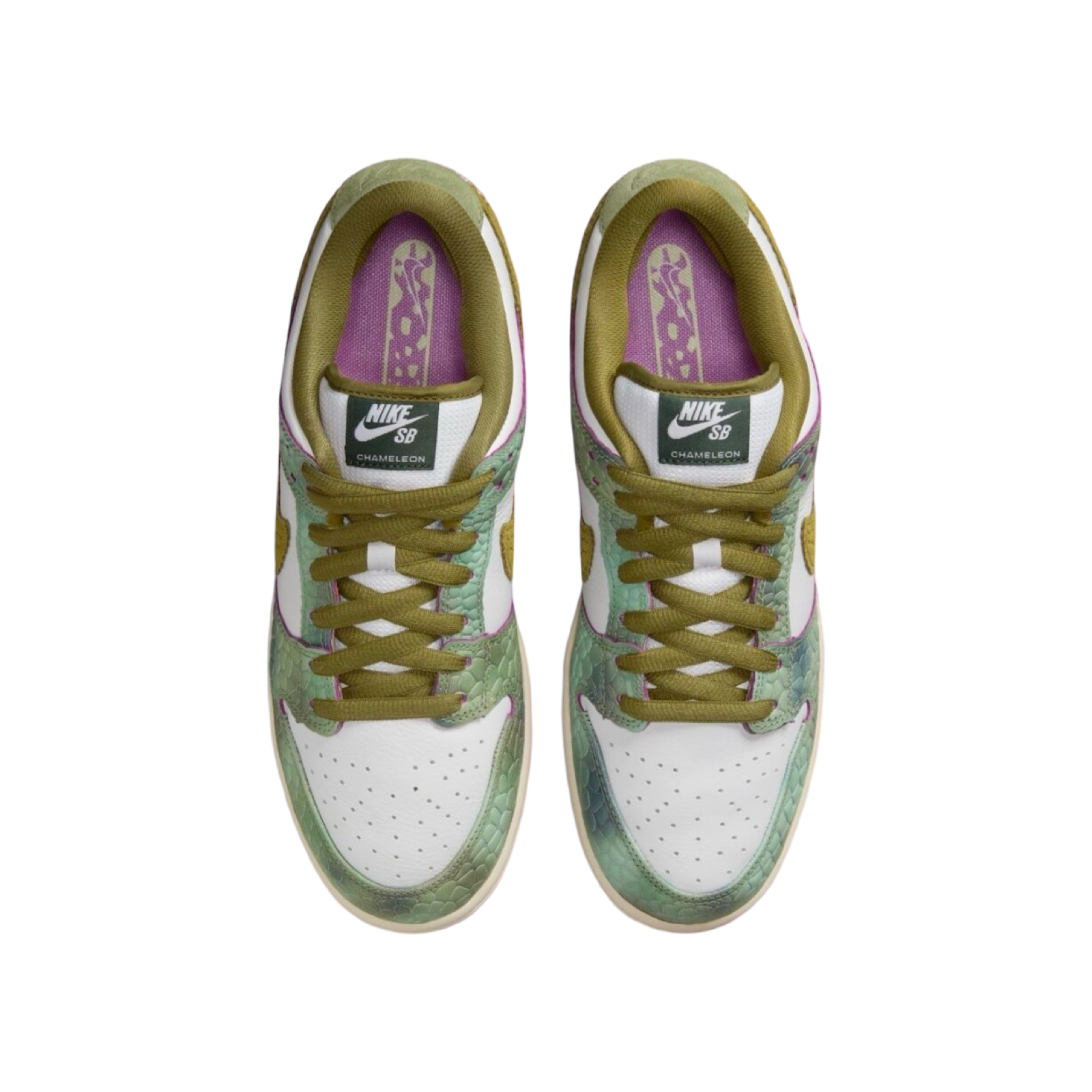 Nike SB Dunk Low Pro QS Oil Green Desert Moss White