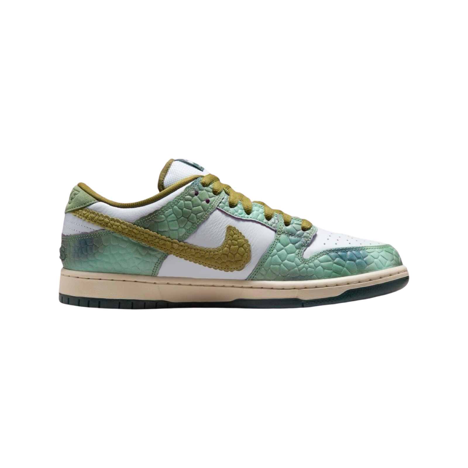 Nike SB Dunk Low Pro QS Oil Green Desert Moss White