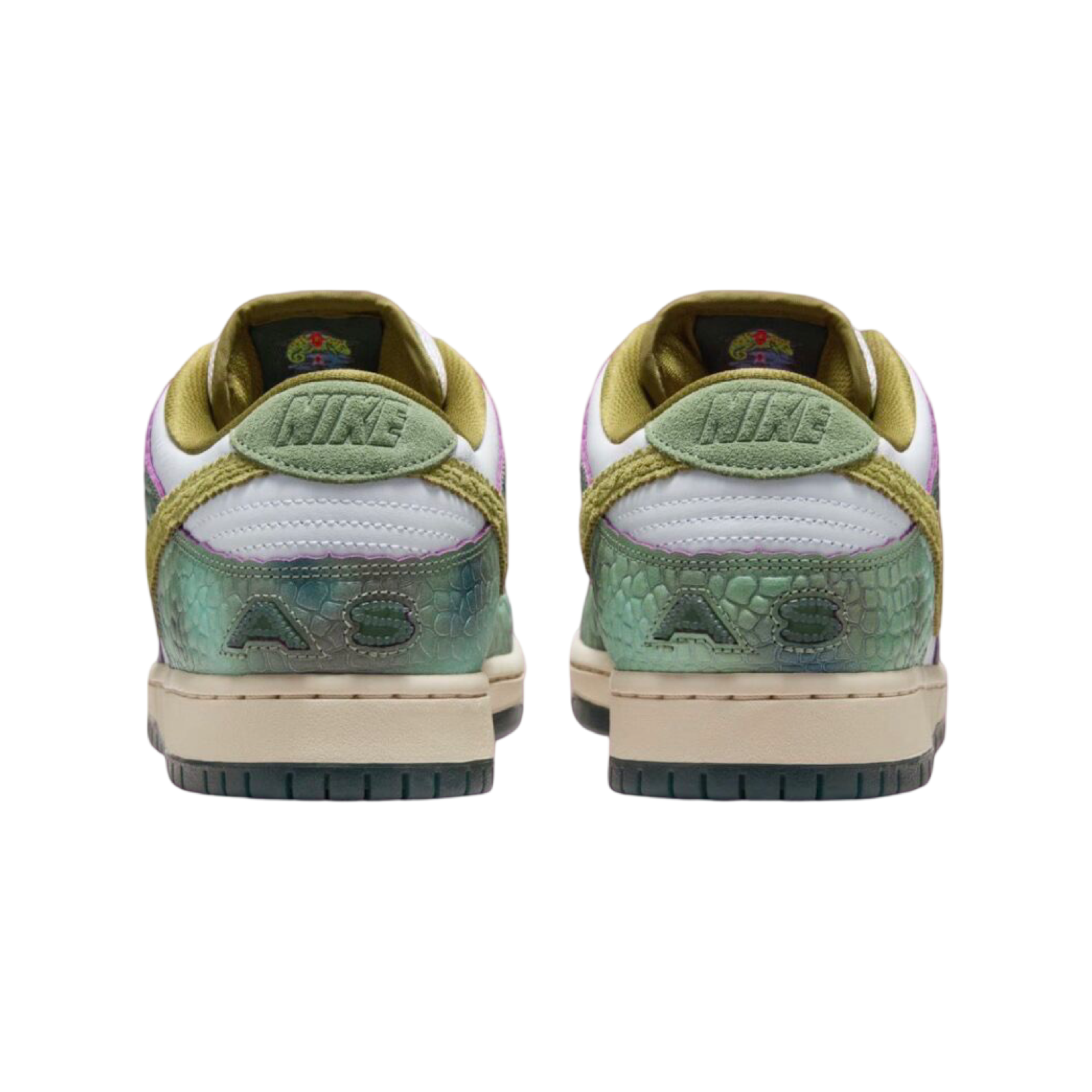 Nike SB Dunk Low Pro QS Oil Green Desert Moss White