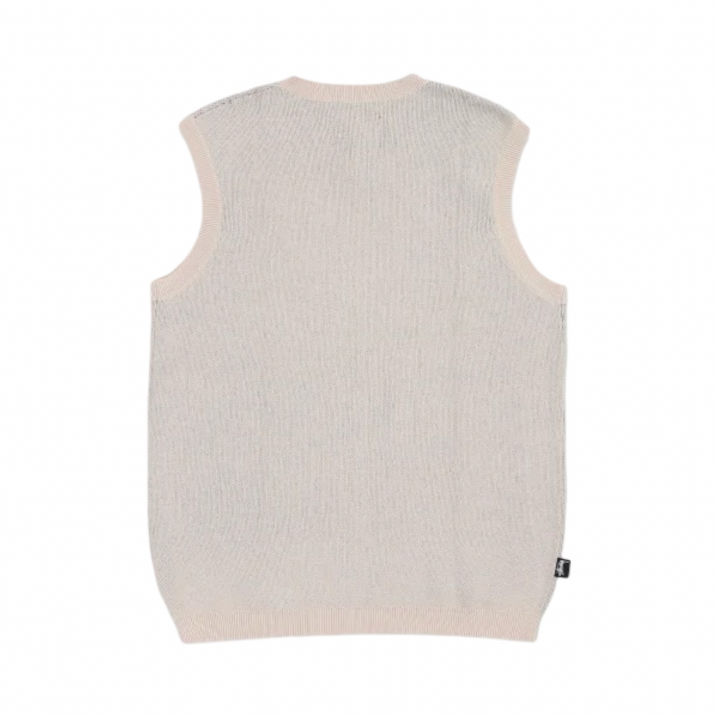 Stussy Smooth Stock Knit Vest Cream