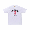 A Bathing Ape Bape College Sakura Pink Camo White Tee