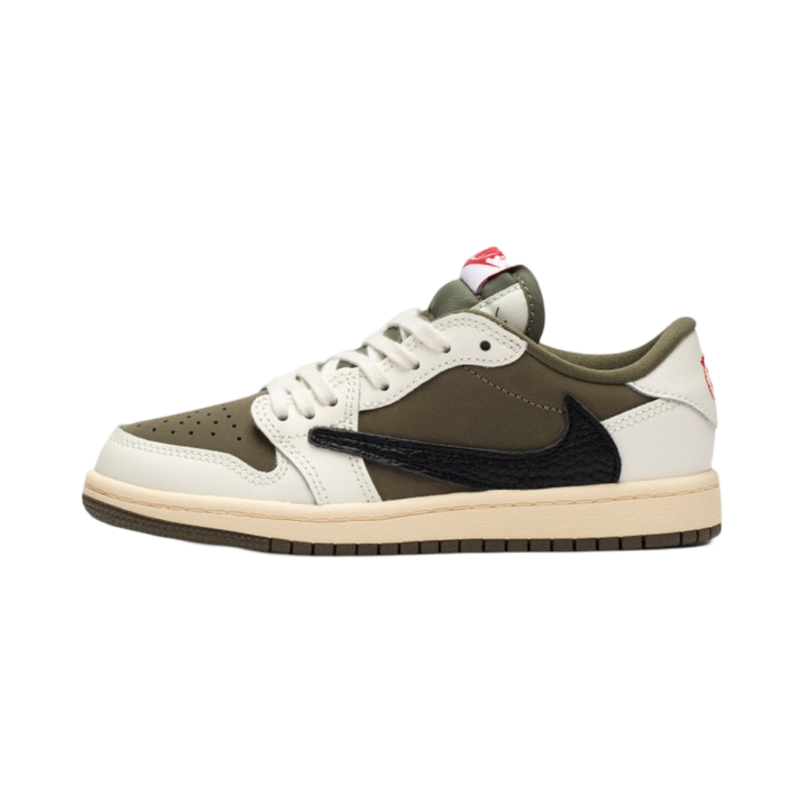 Kids Air Jordan 1 Low OG SP (PS) x Travis Scott Medium Olive Black White