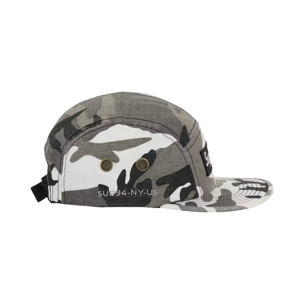 Supreme FW25 Military Camp Cap White Camo