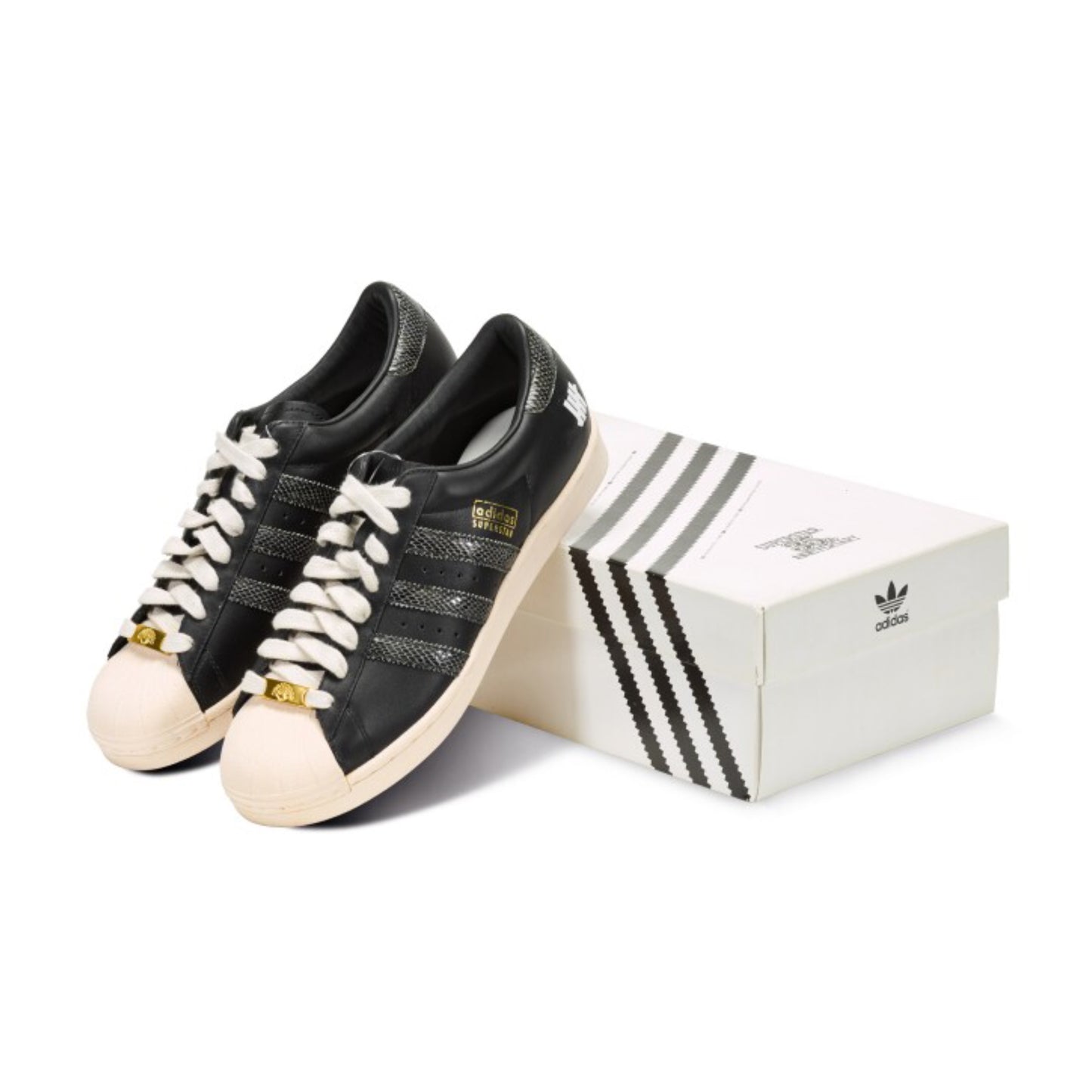 Adidas Original 35th Anniversary Consortium Superstar X Undefeated Black Black White