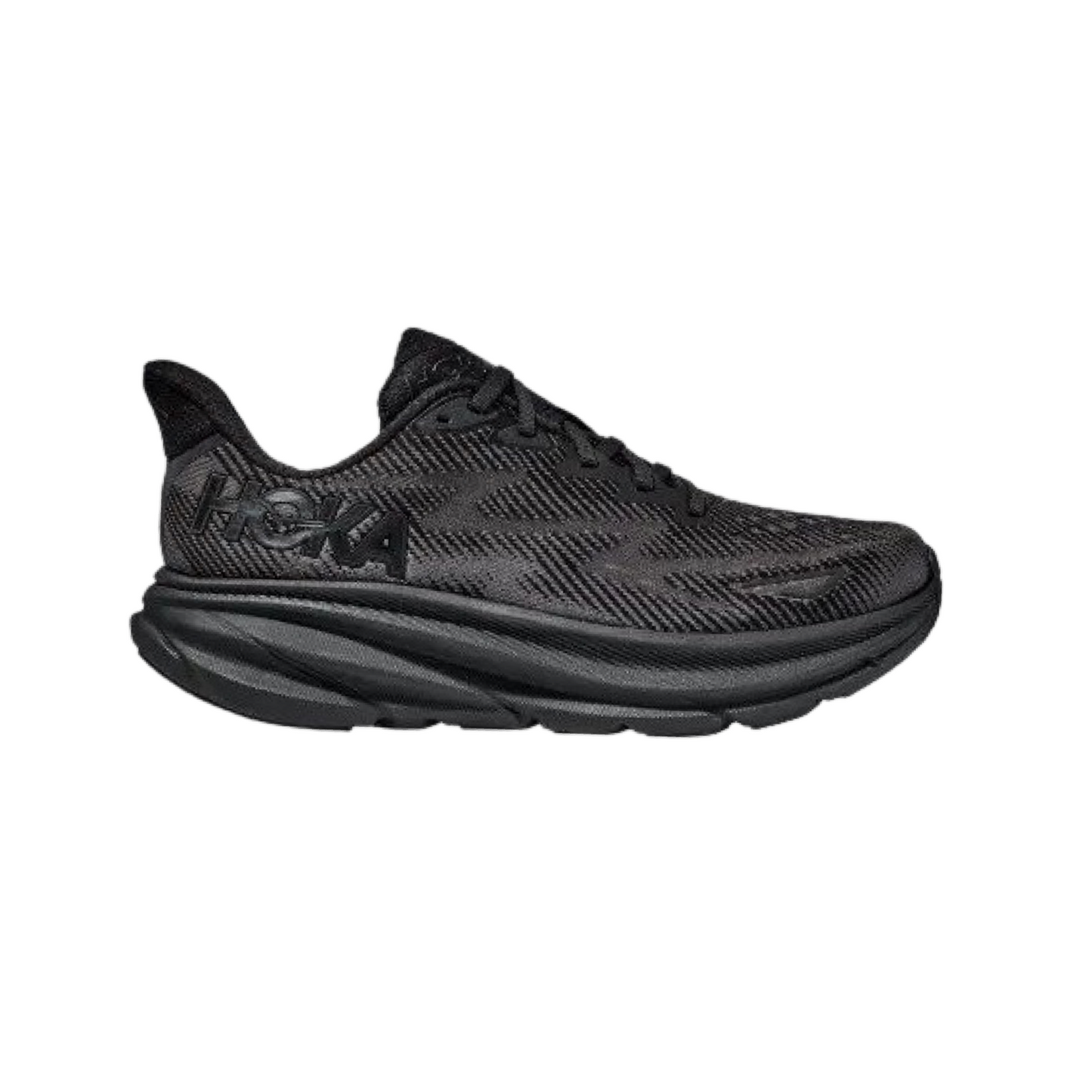 Women's Hoka Clifton 9 D Width Black Black