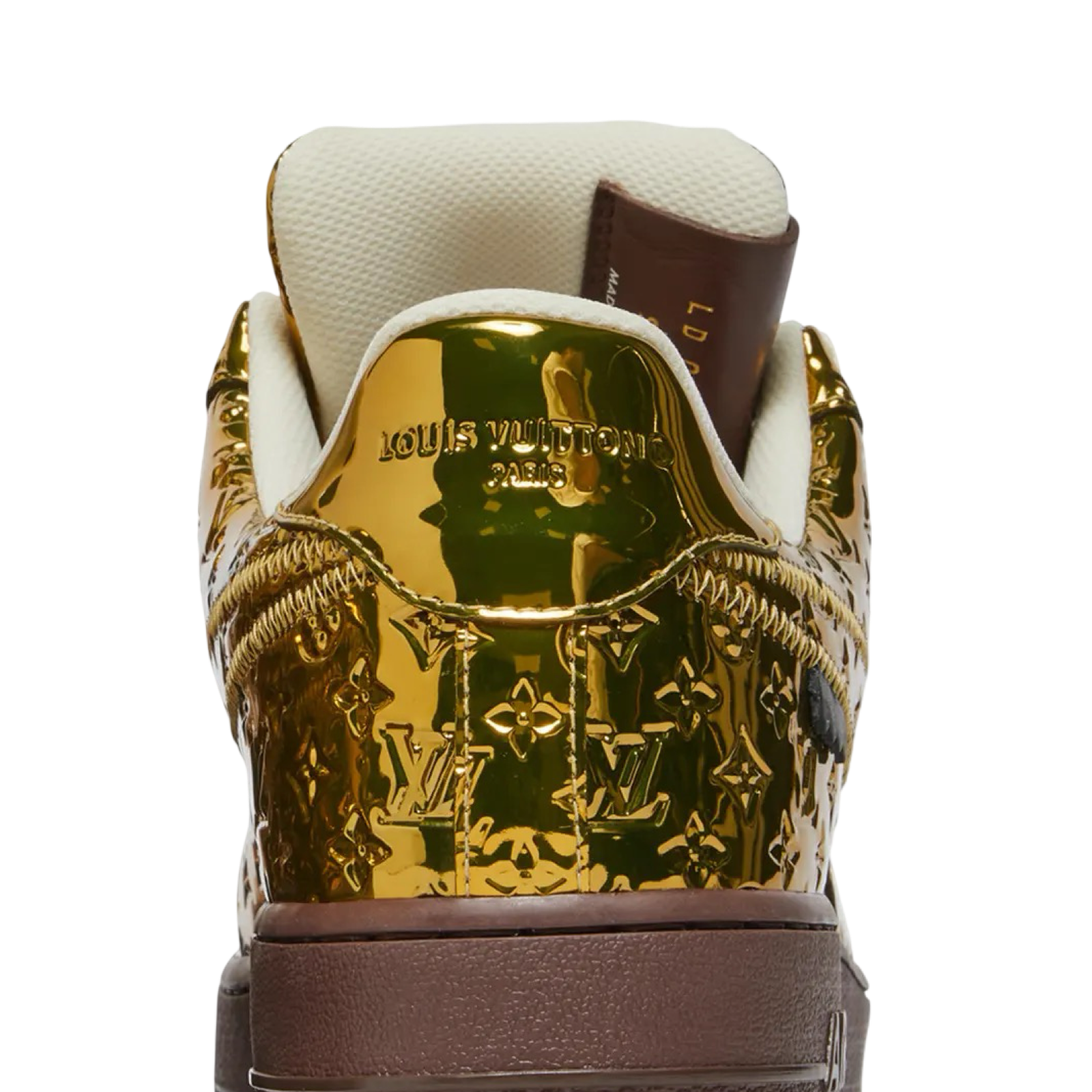 Louis Vuitton Nike Air Force 1 Low By Virgil Abloh Metallic Gold