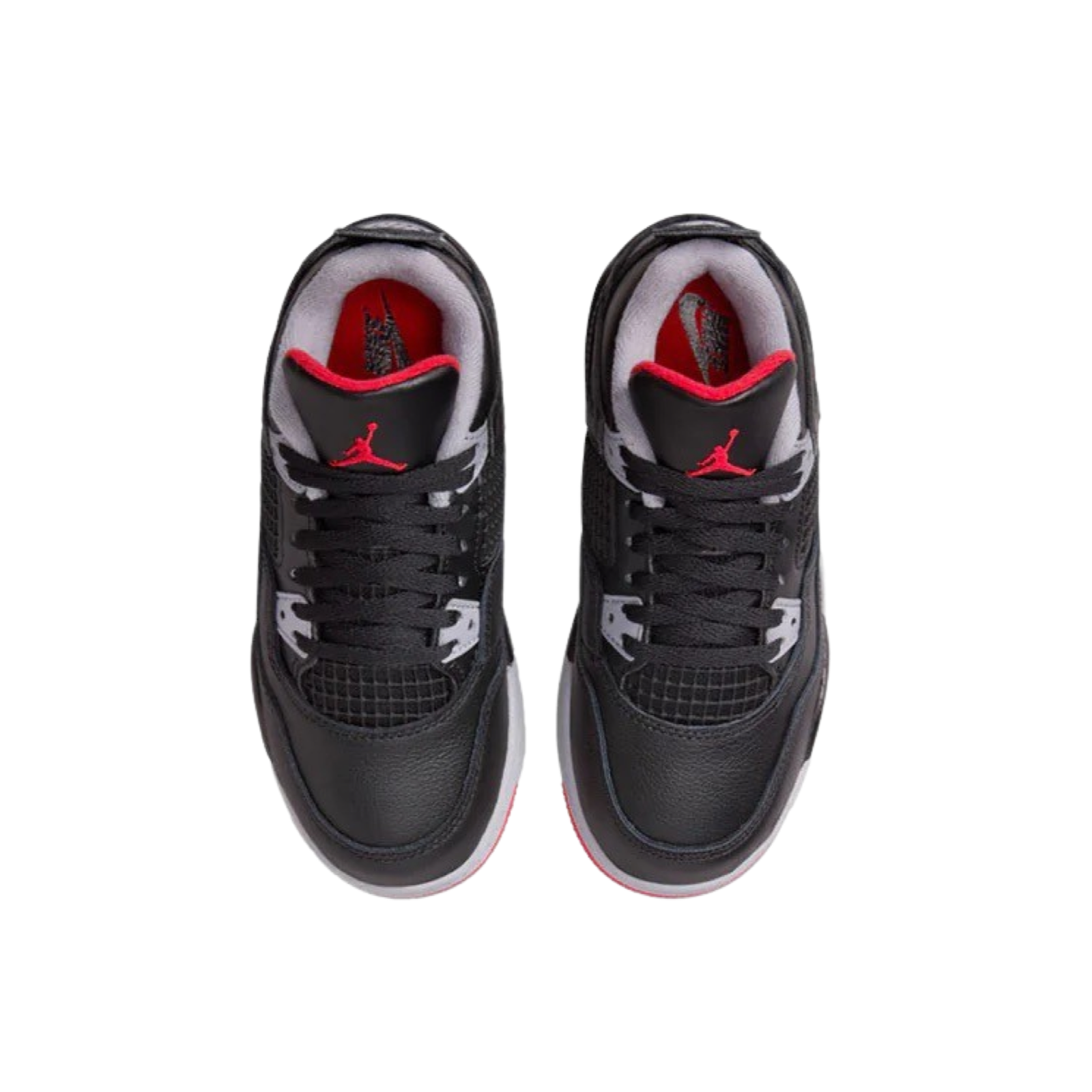 Air Jordan 4 Retro Reimagined BRED 2024 Black Fire Red Cement Grey  (Pre School)