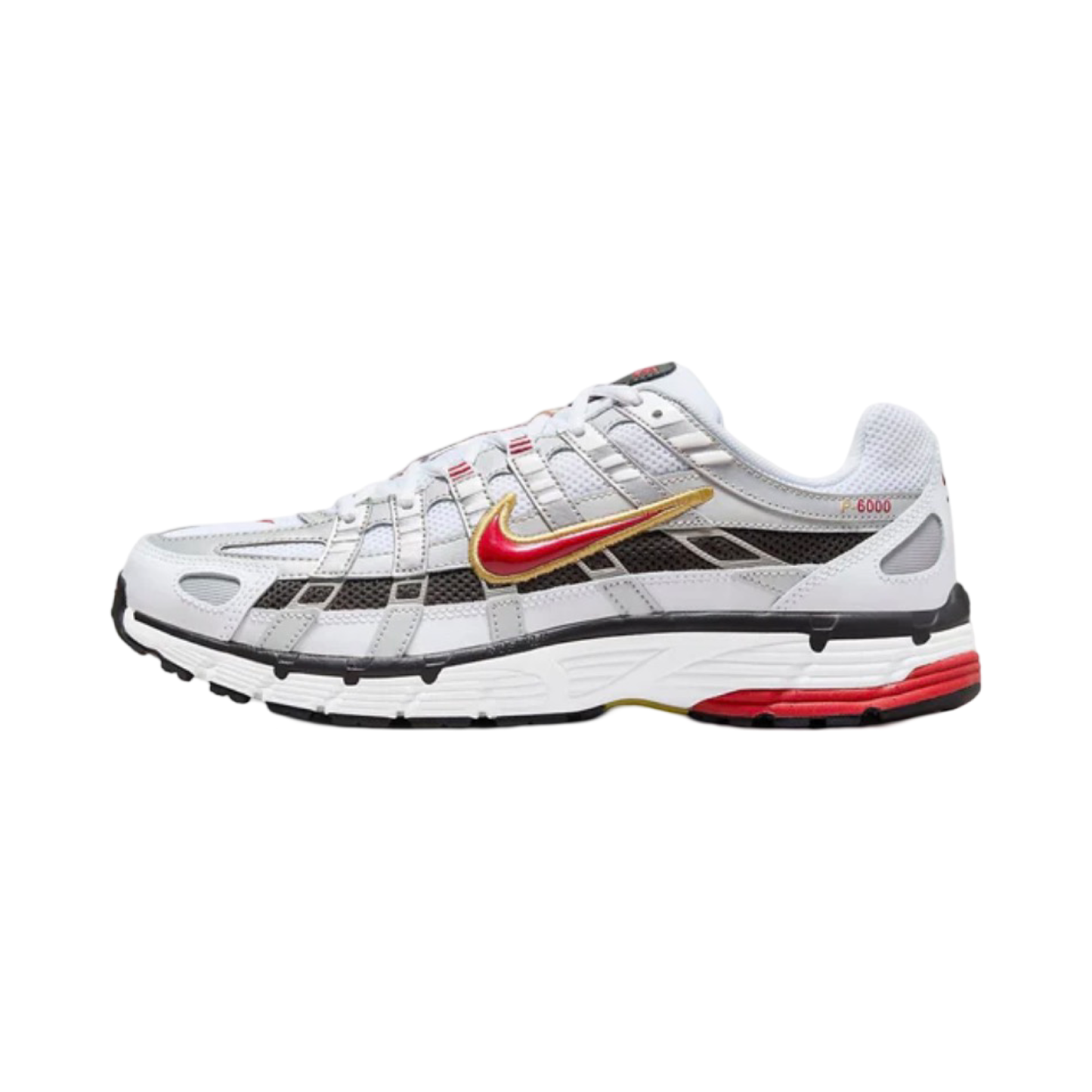 Nike P-6000 White Platinum Varsity Red