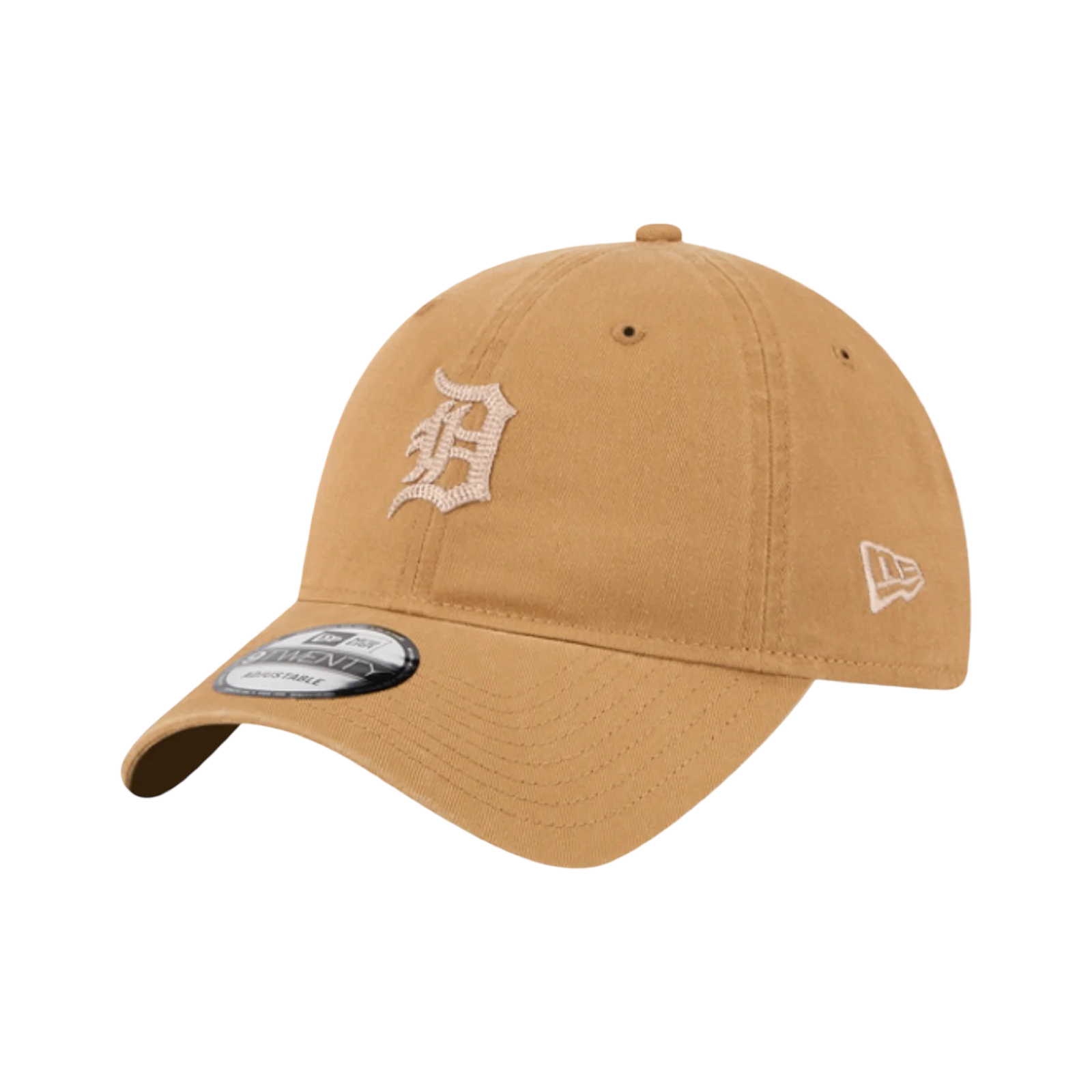 New Era 920 Pre Curved Washed Earthtones Detroit Tigers Wheat Brown Cap