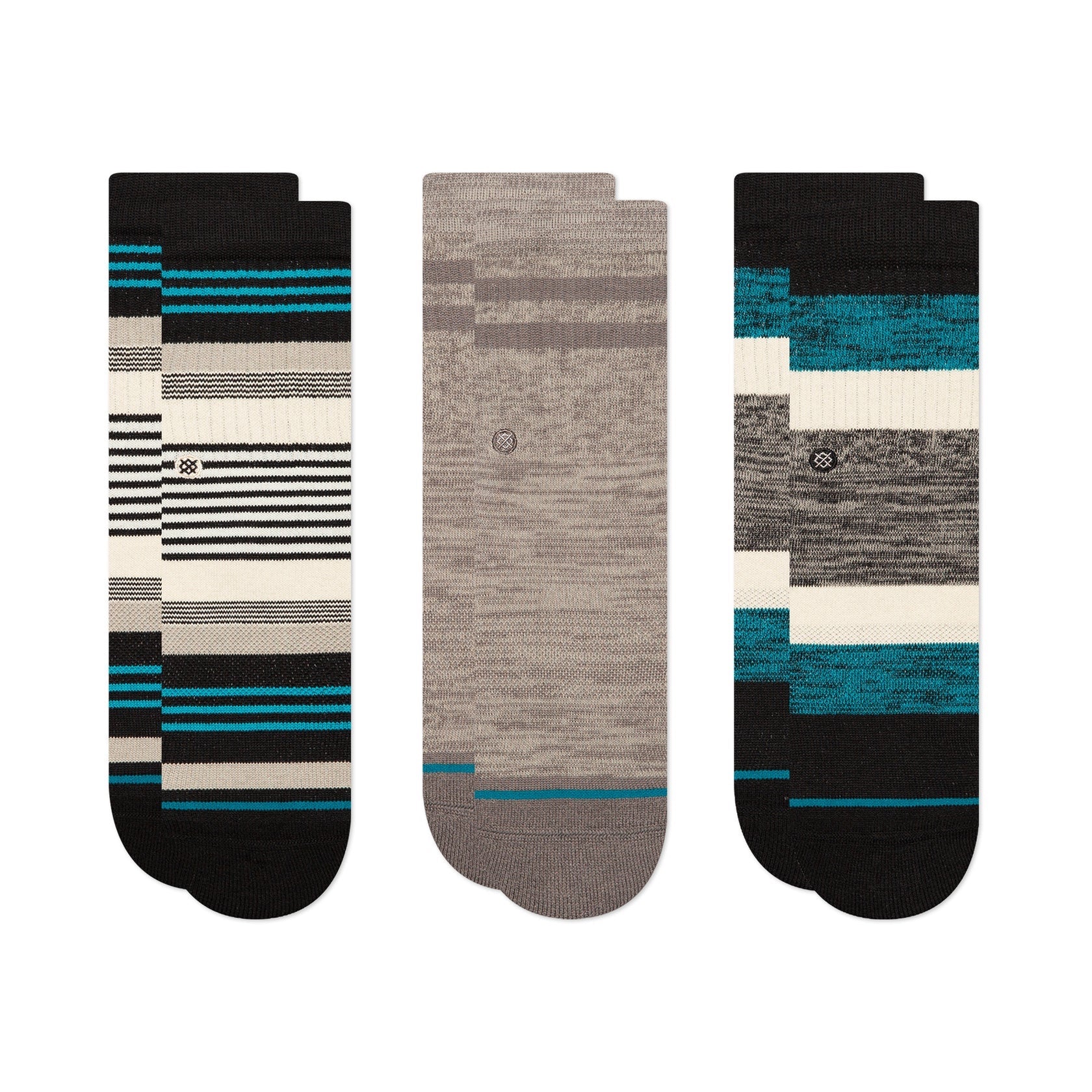 Stance Basis Kids 3 Pack Black