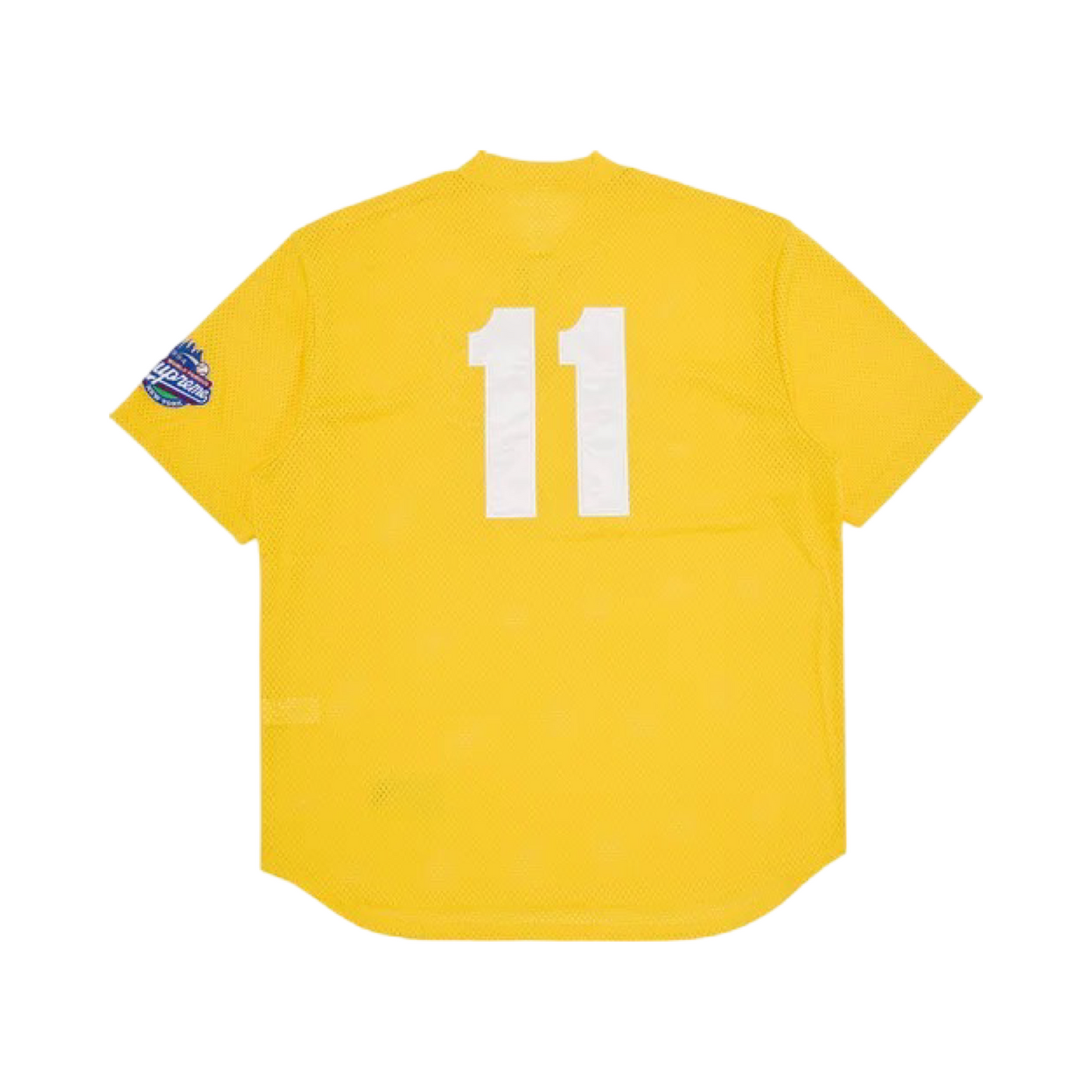 Supreme Baseball Henley Yellow White FW24