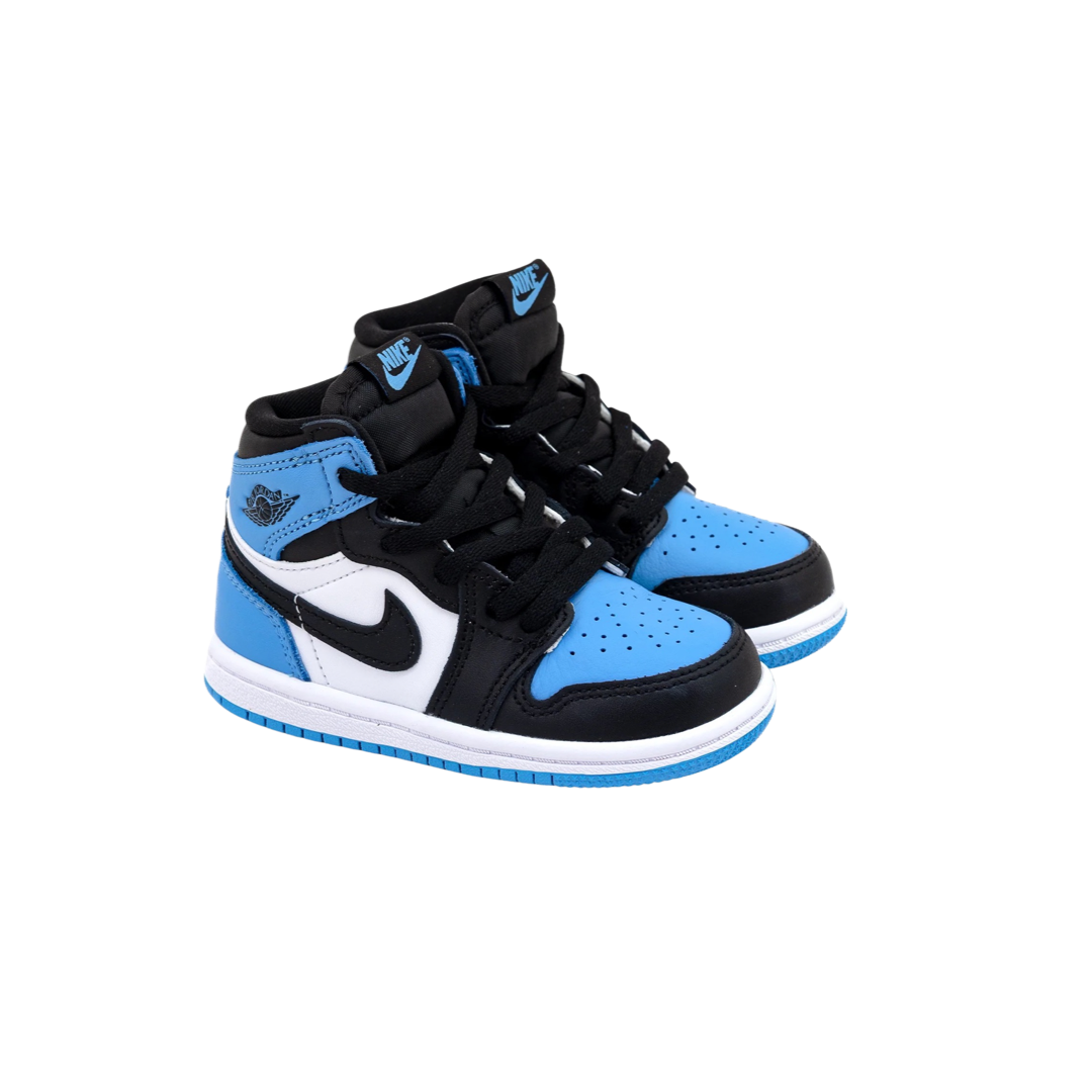 Toddler Air Jordan 1 High TD UNC Toe University Blue Black White